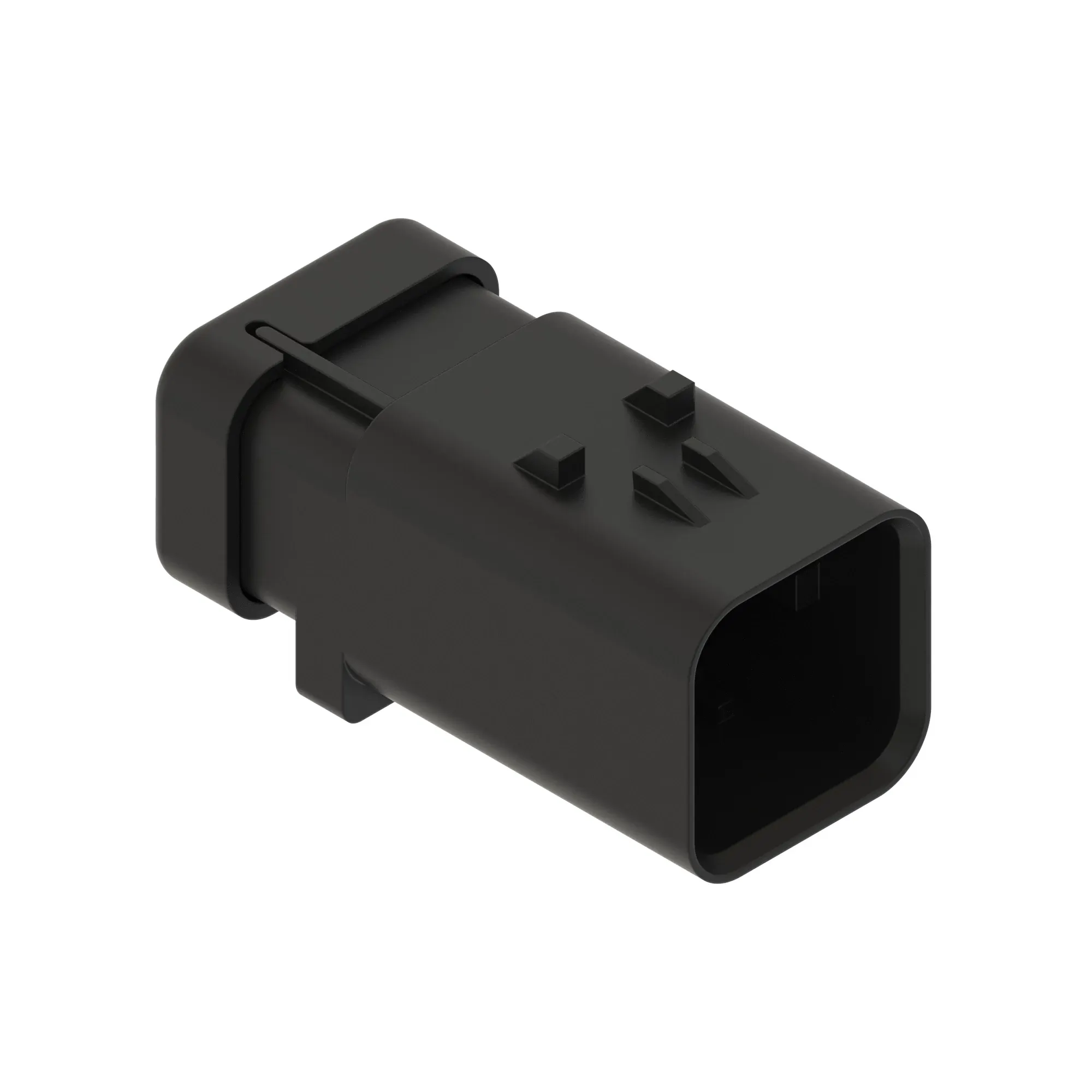 John Deere Red Electrical Connector Housing, 6 Cavities - 57M9789