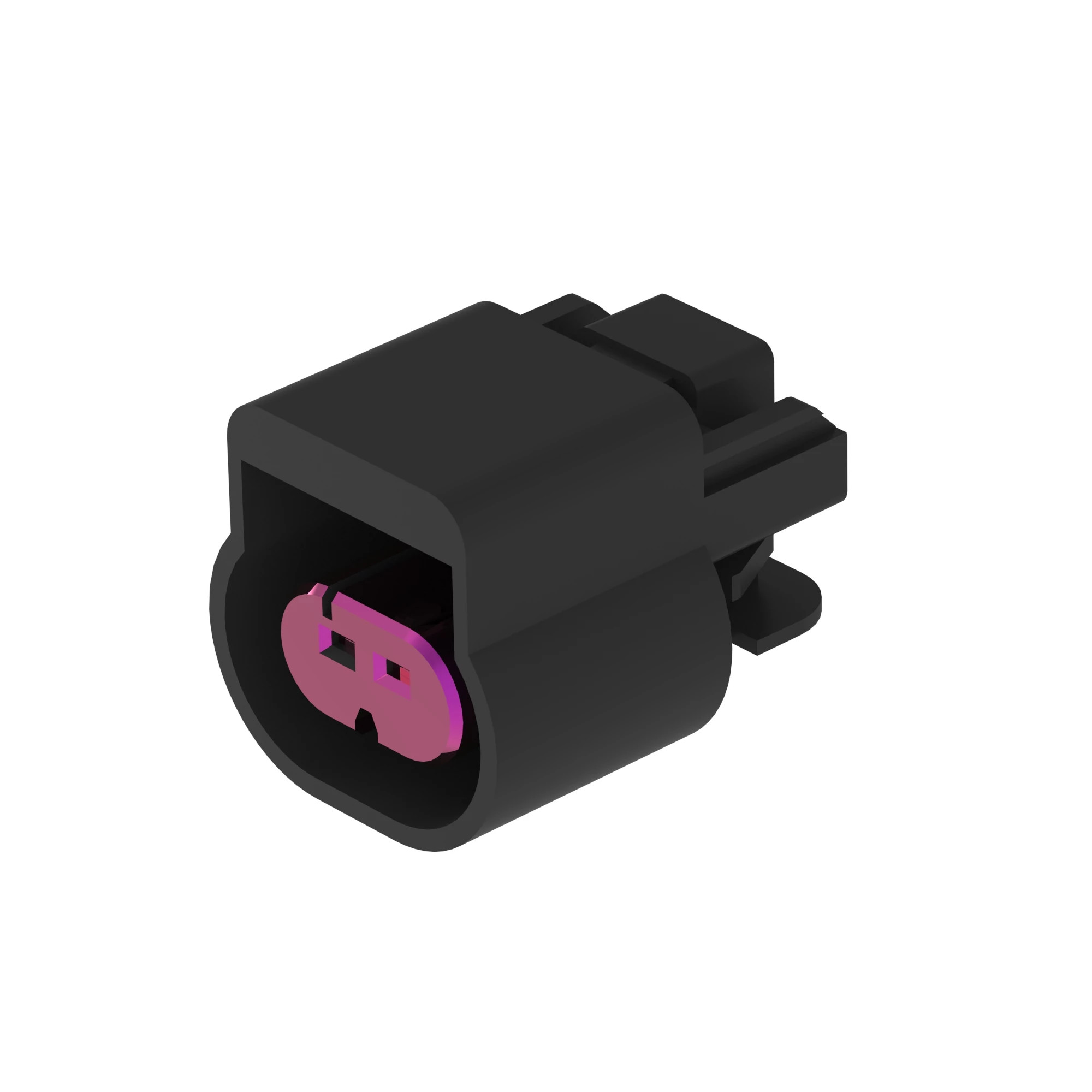 John Deere Black External Electrical Connector Housing, Cavities 2 - 57M11133