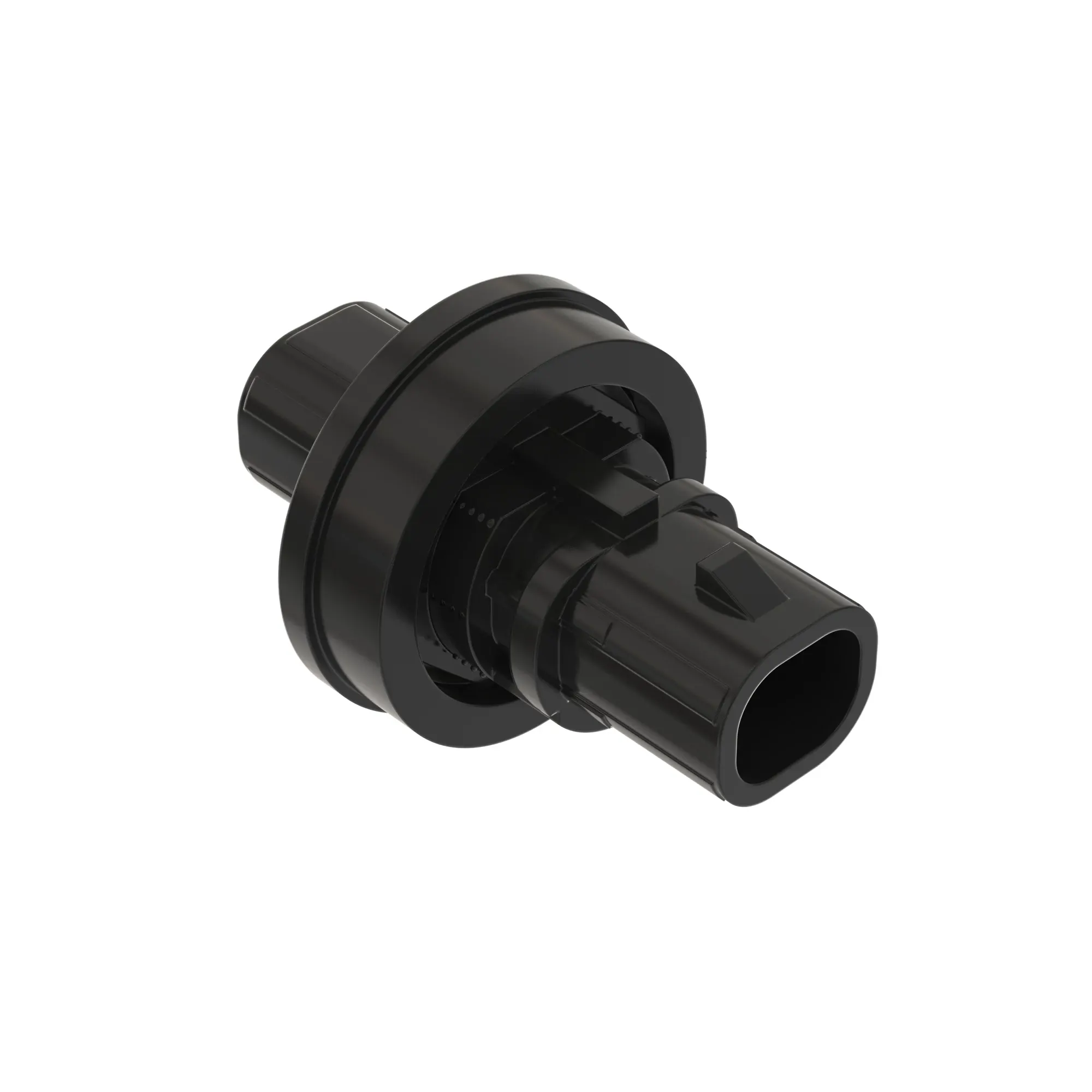 Conn Tyco Mcon 2W Ms Blk Plstc