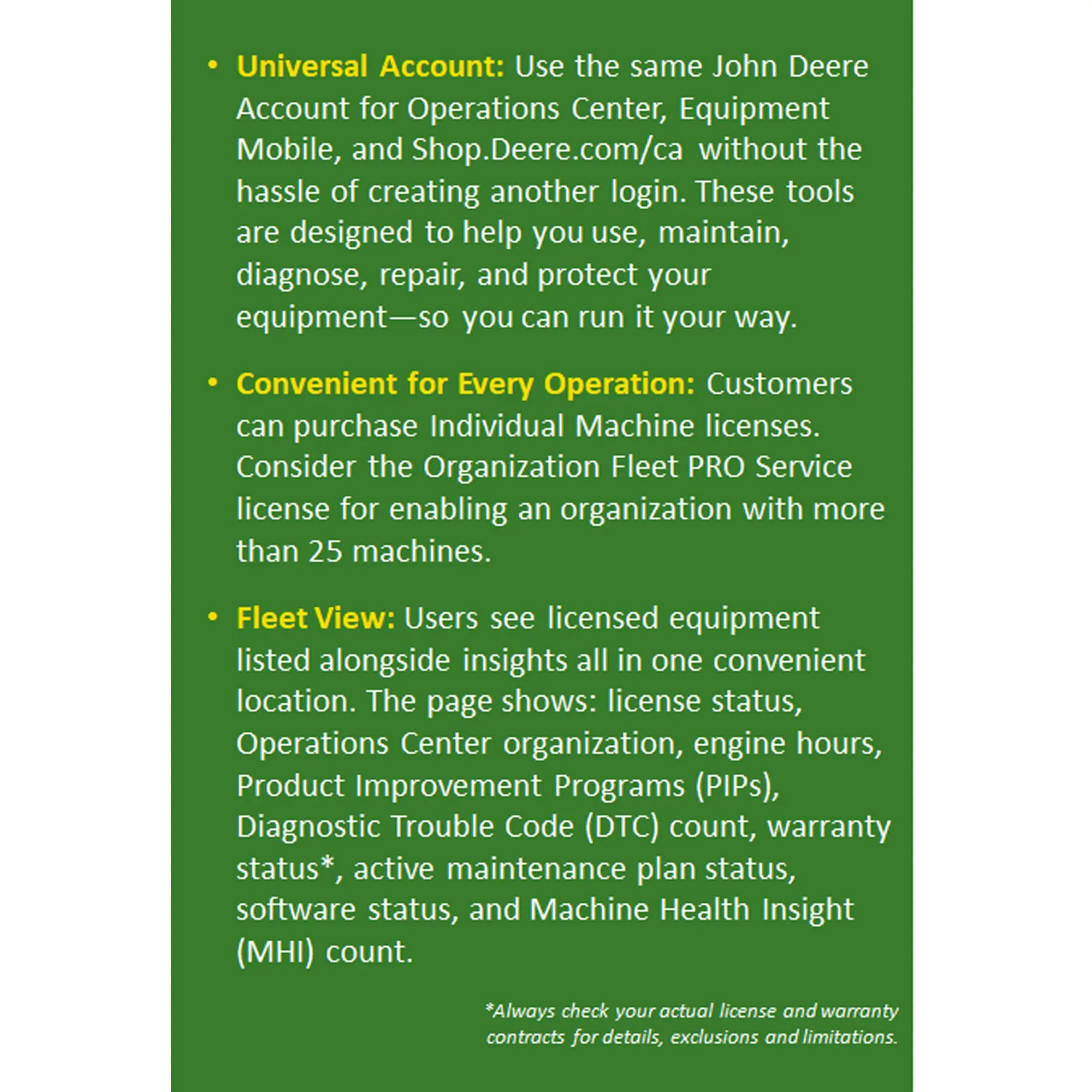 Operations Center PRO Service - Individual Machine (Annual License)  