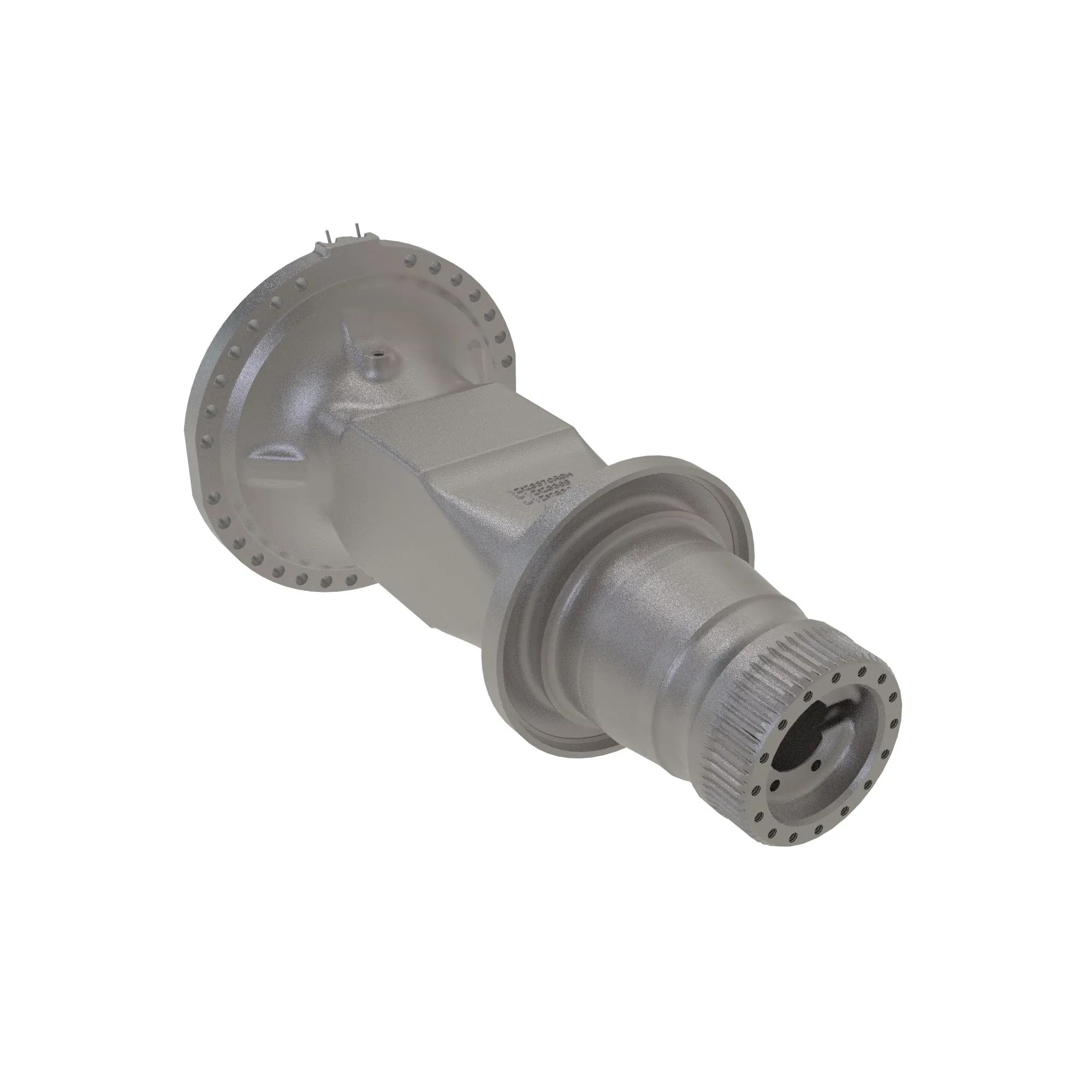 FRONT AXLE HOUSING WITH PLUGS