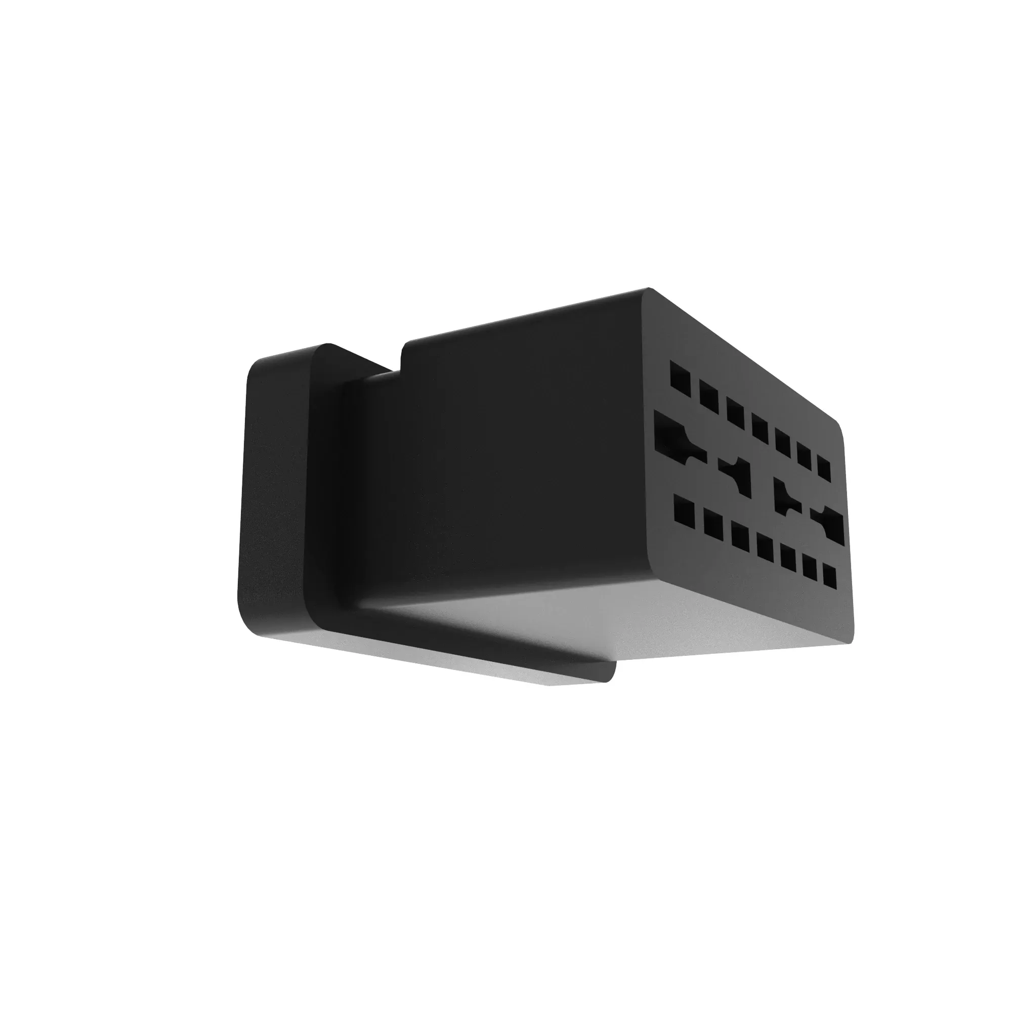 CONN FCI APEX 2.8 14W SLD F BLK PLS