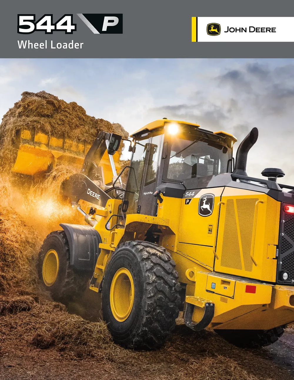 544 P-Tier Mid-Size Wheel Loader Brochure cover