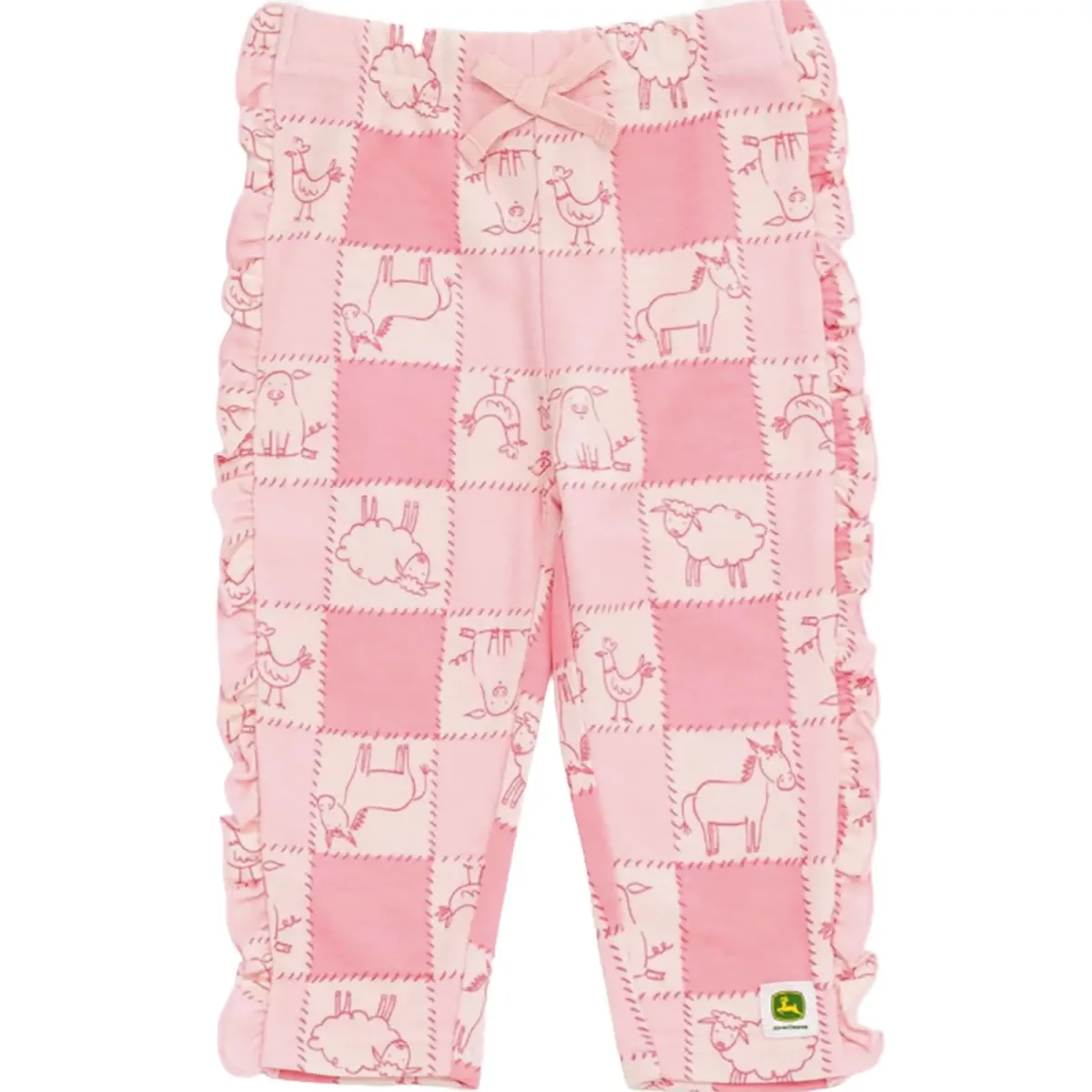 Infant 3-Piece Pink Farm Outfit Set