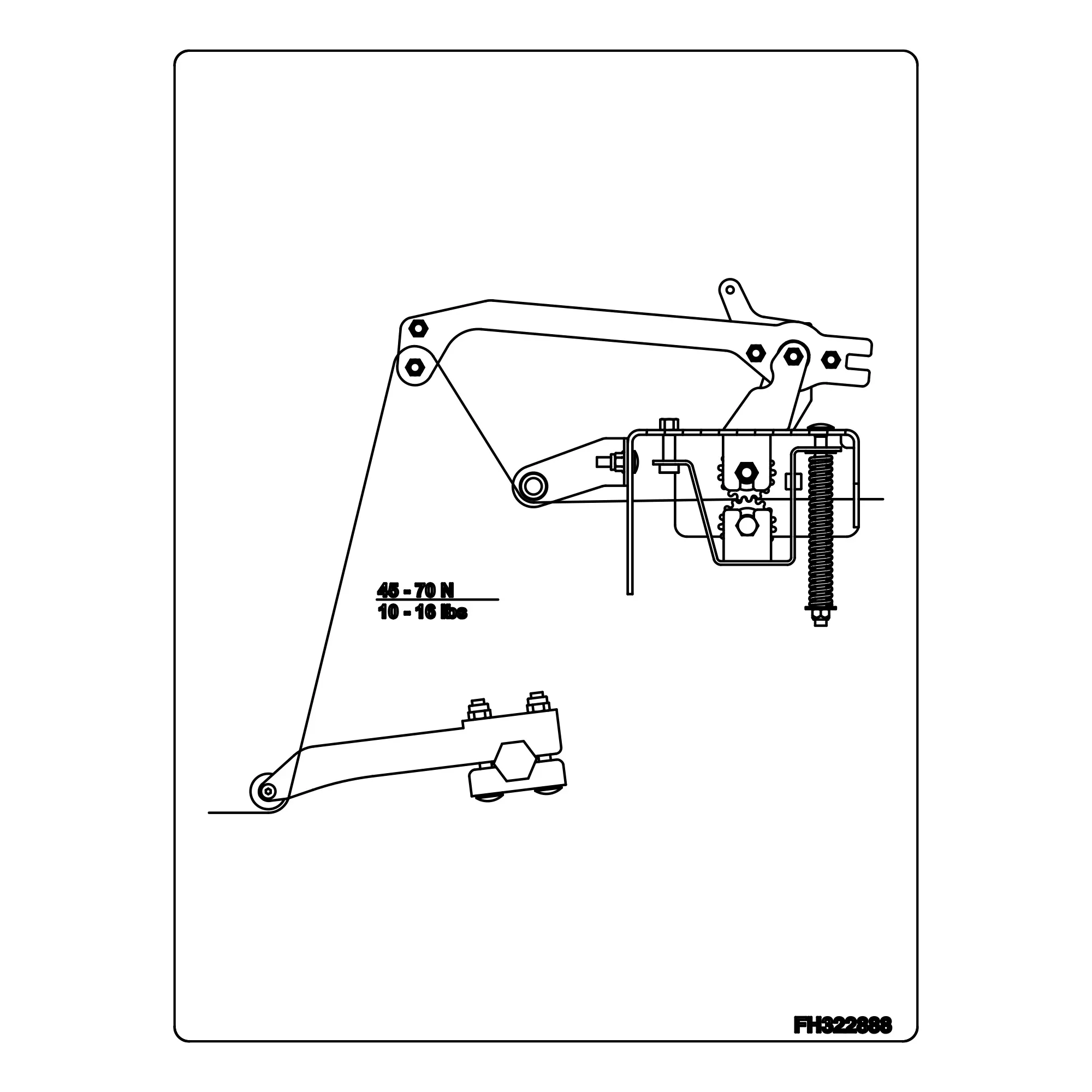 John Deere Label, Twine Routing - FH322888