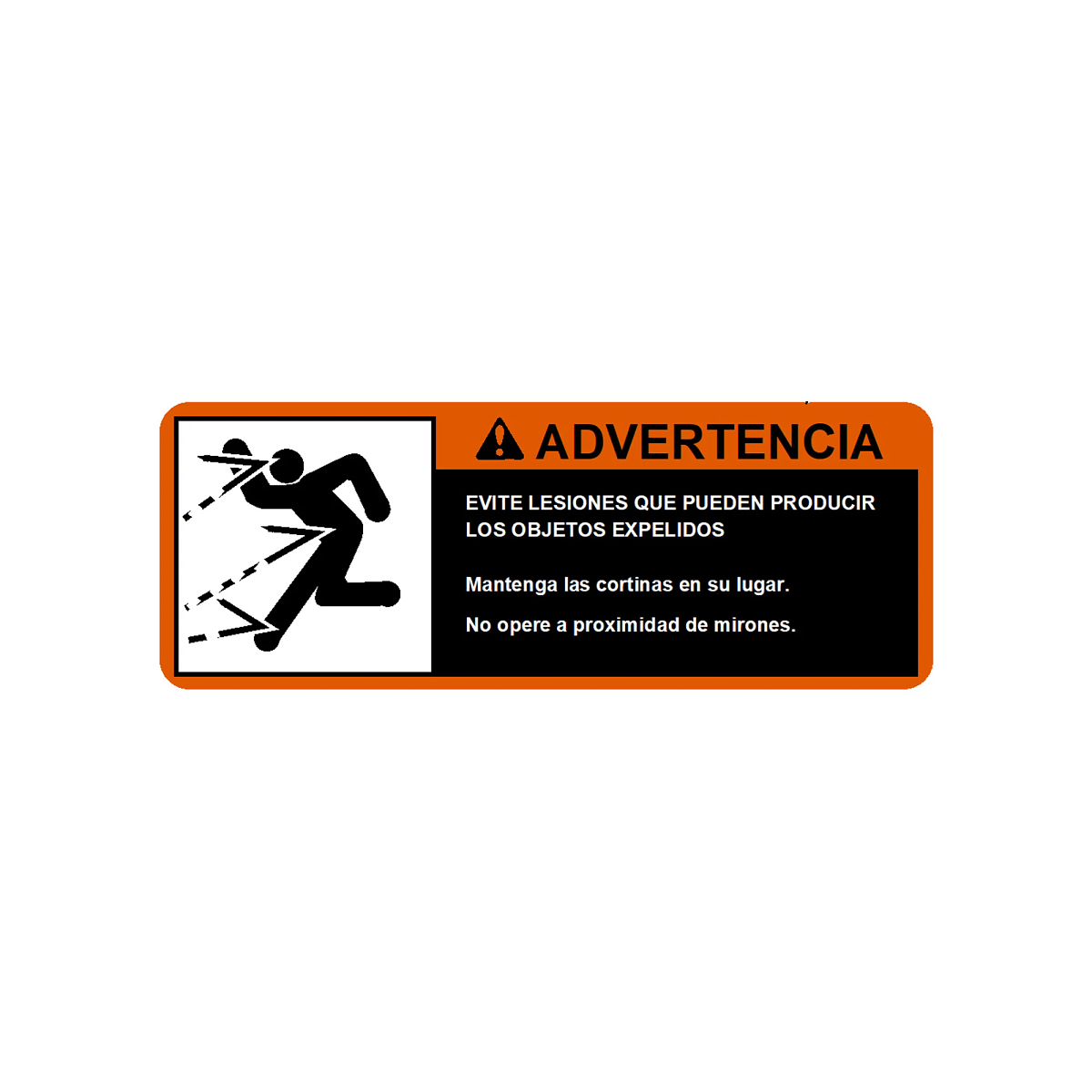 LABEL (THROWN OBJECT - SPANISH)
