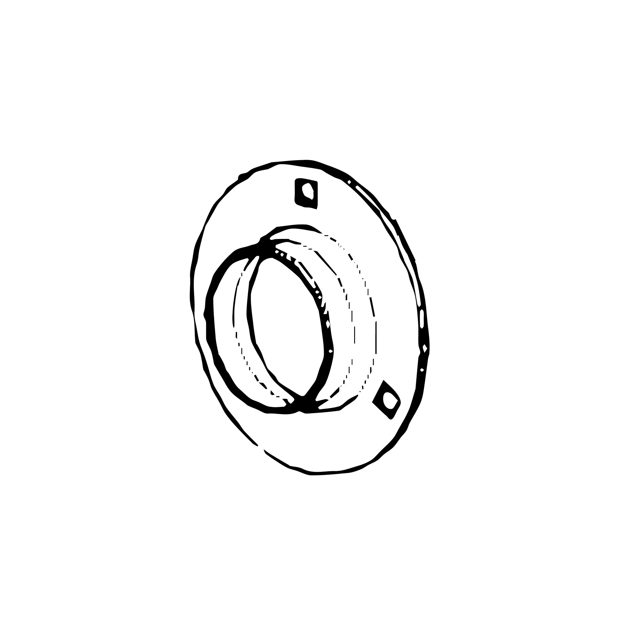 John Deere 3-Hole Flanged Bearing Housing - AE26118