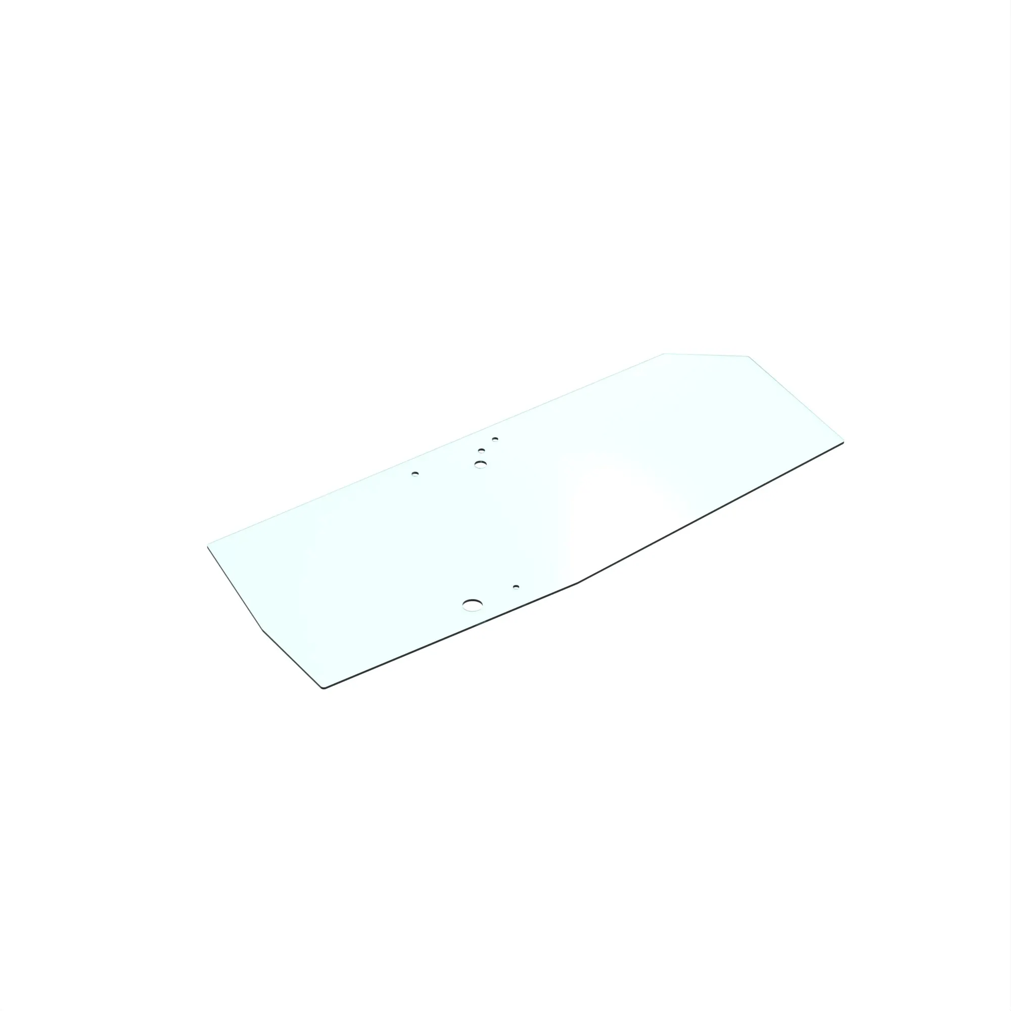 John Deere Right Side Door Glass Windowpane - T386400