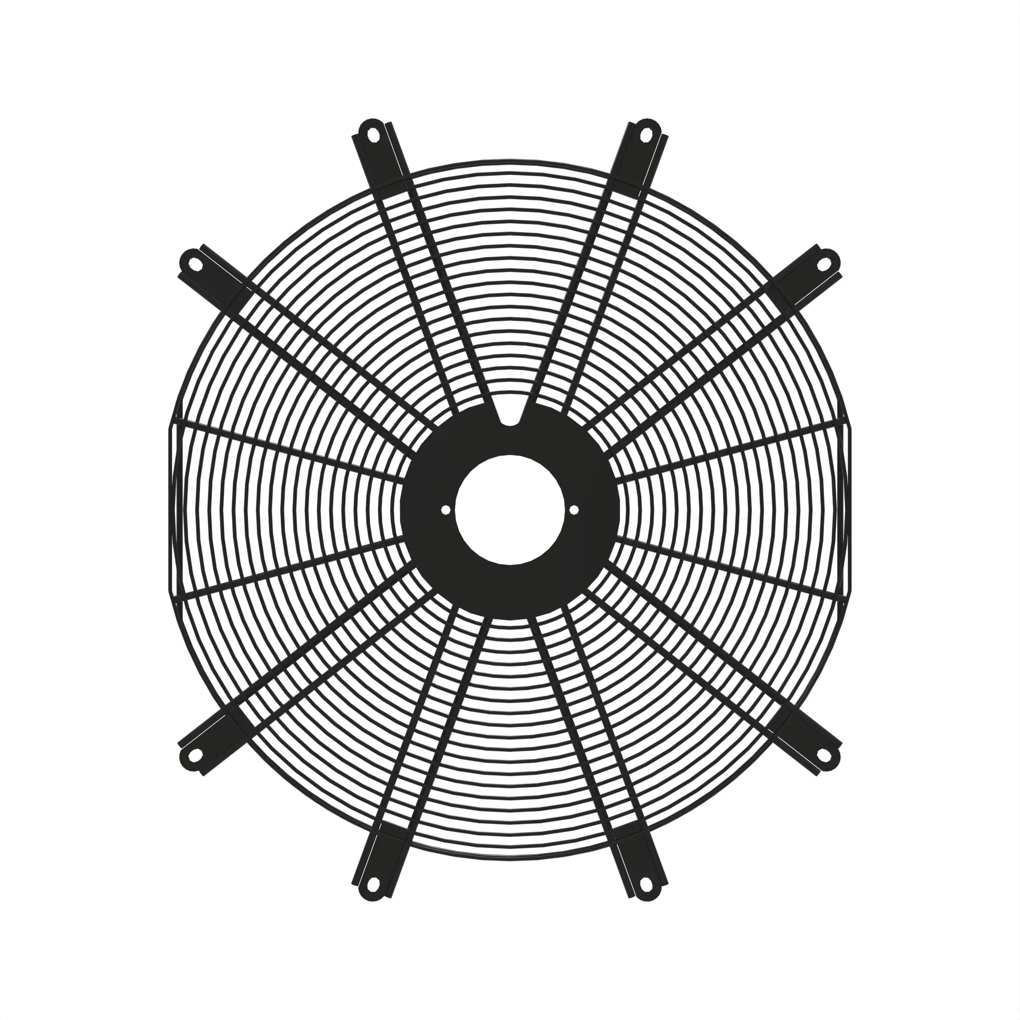 FINGER GUARD AND FAN MOUNT