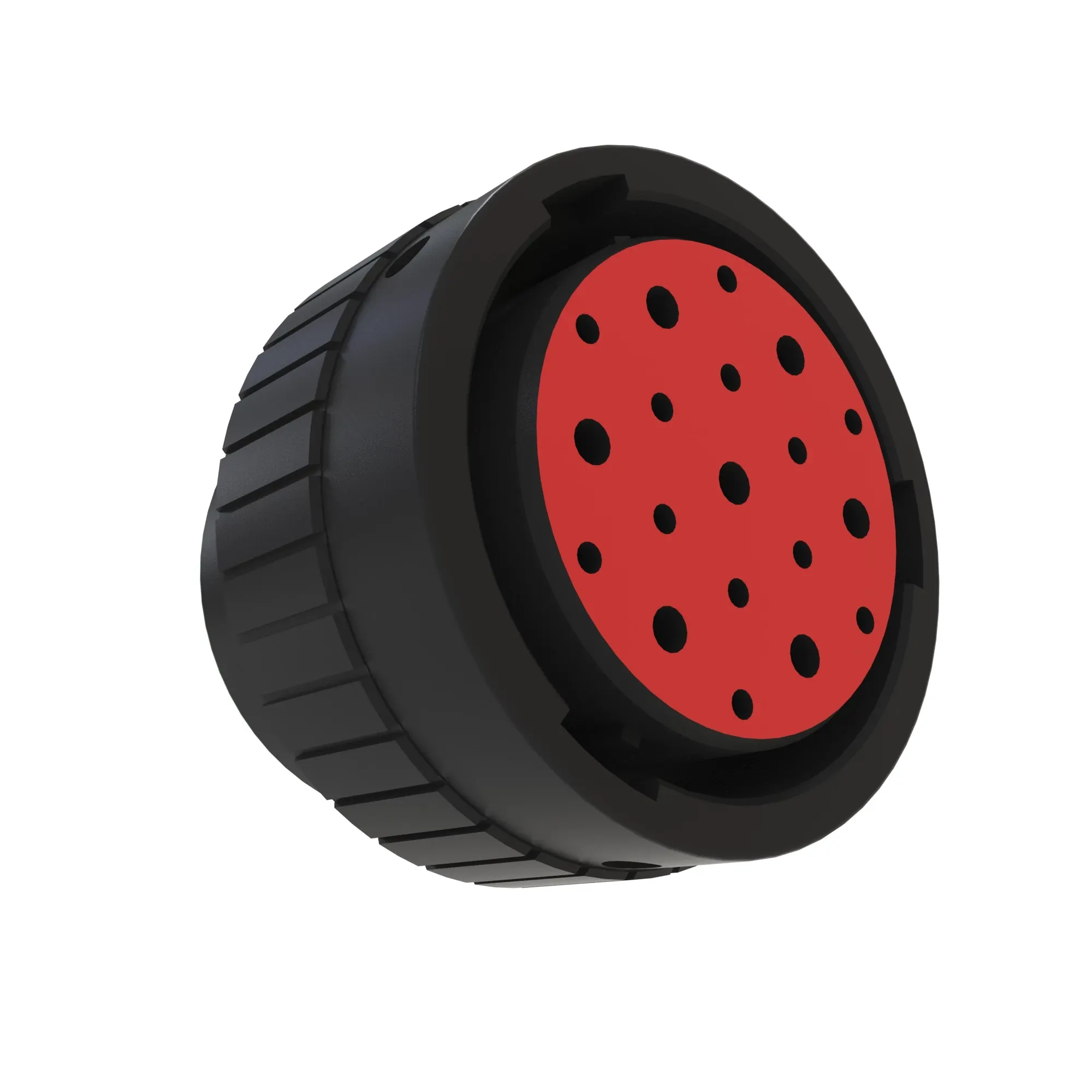 John Deere Black External Electrical Connector Housing, 19 Cavities - 57M8590