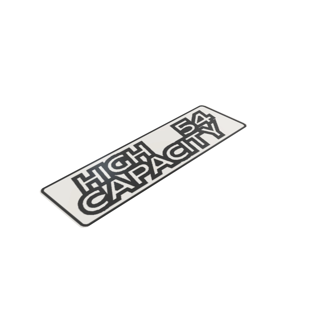 Label, 54" High Capacity