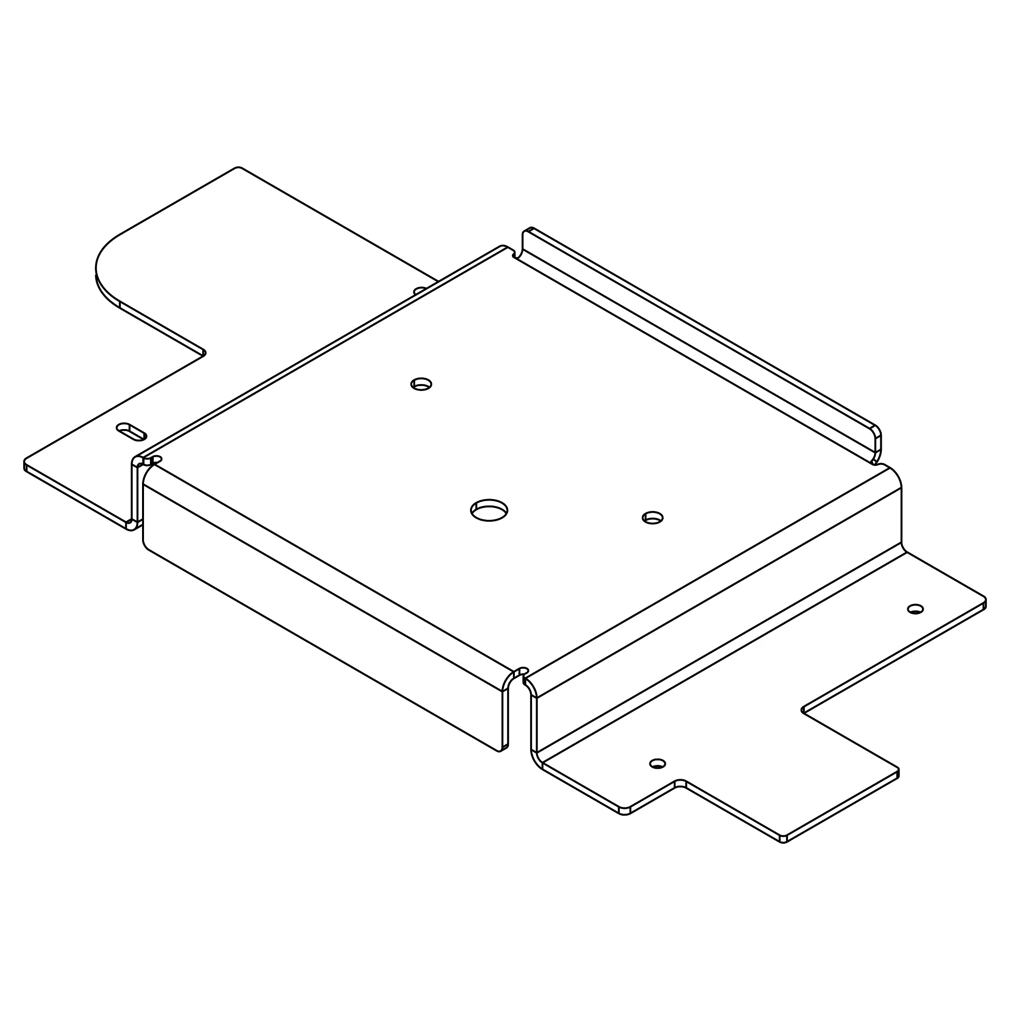 John Deere Mower Deck Ramp, Left Side - LVU20292
