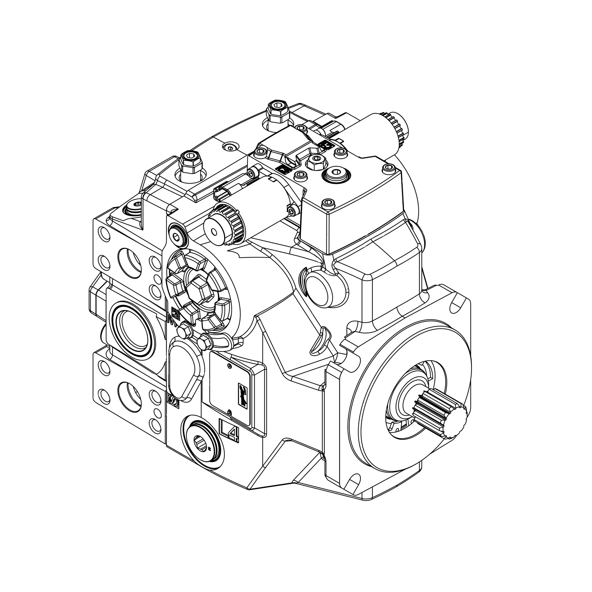 John Deere Hydraulic Pump - AXT22700