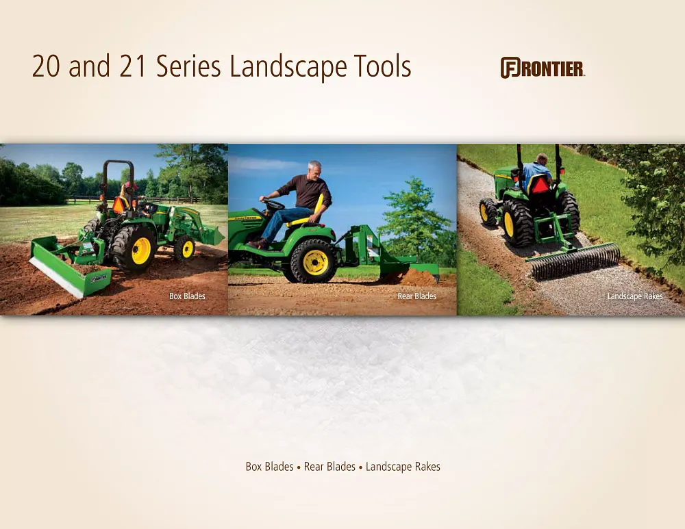 Series 20 and 21 Landscape Tools Product Brochure cover