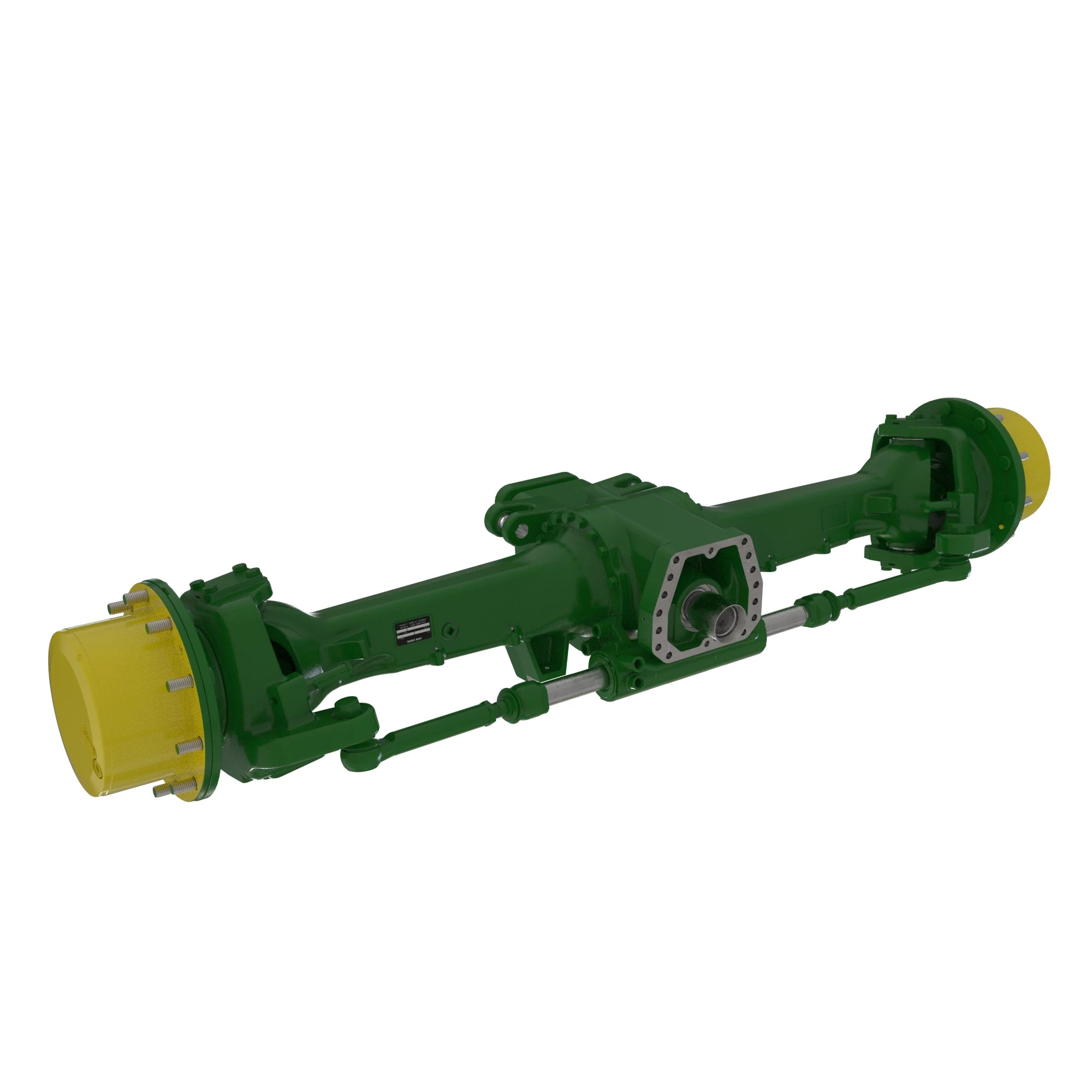 MFWD I=13.846/TLS (750/10141811), M50HD, King Pin=8, 
Caster=12, Camber=1, M18 steering cylinder ports