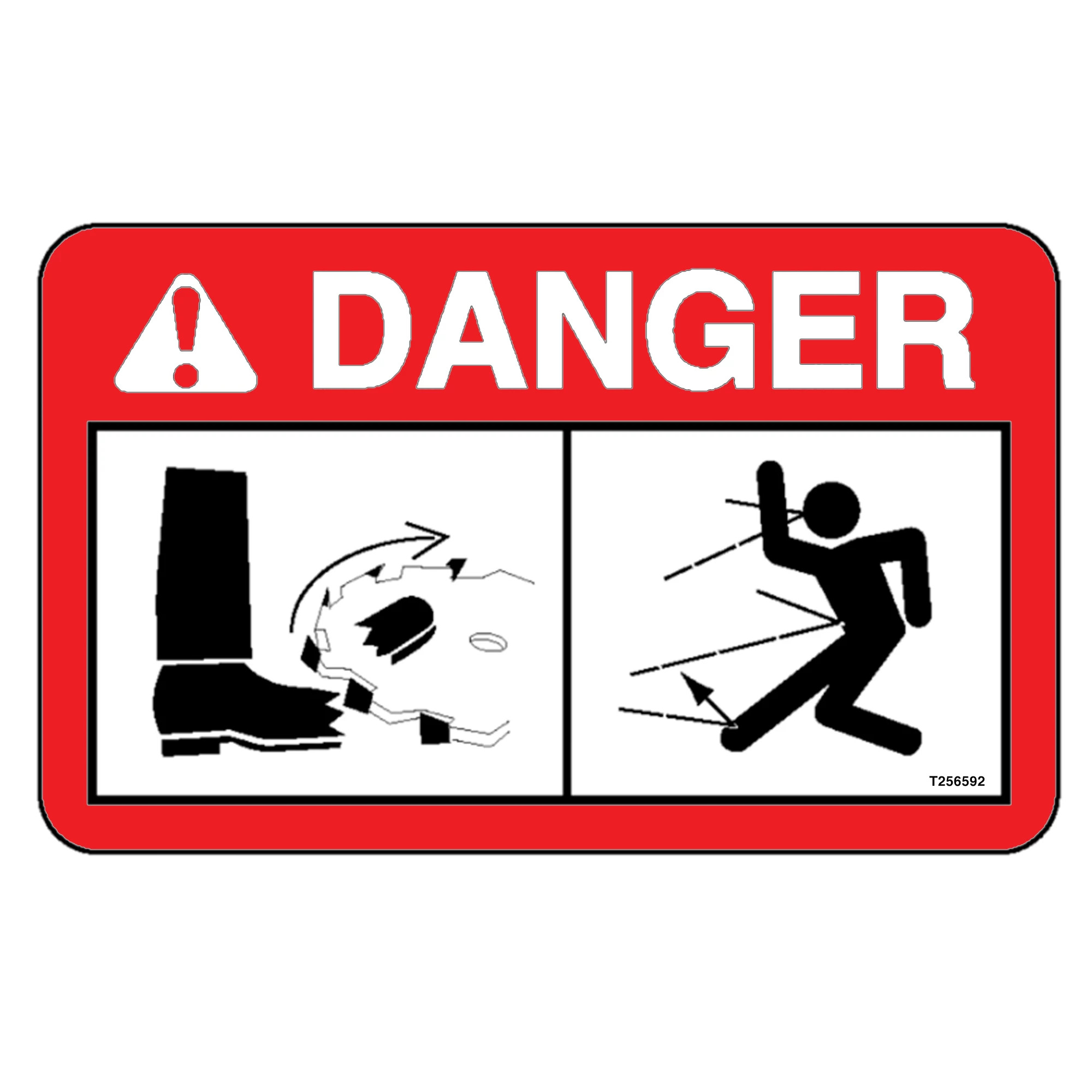 DECAL,DANGER-SAW, FRENCH