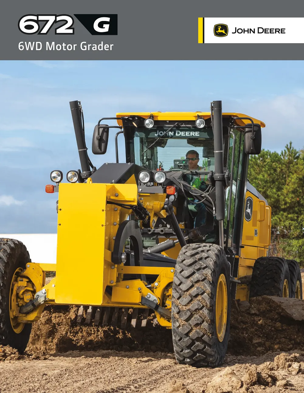 672 G-Tier 6WD Motor Grader Brochure cover