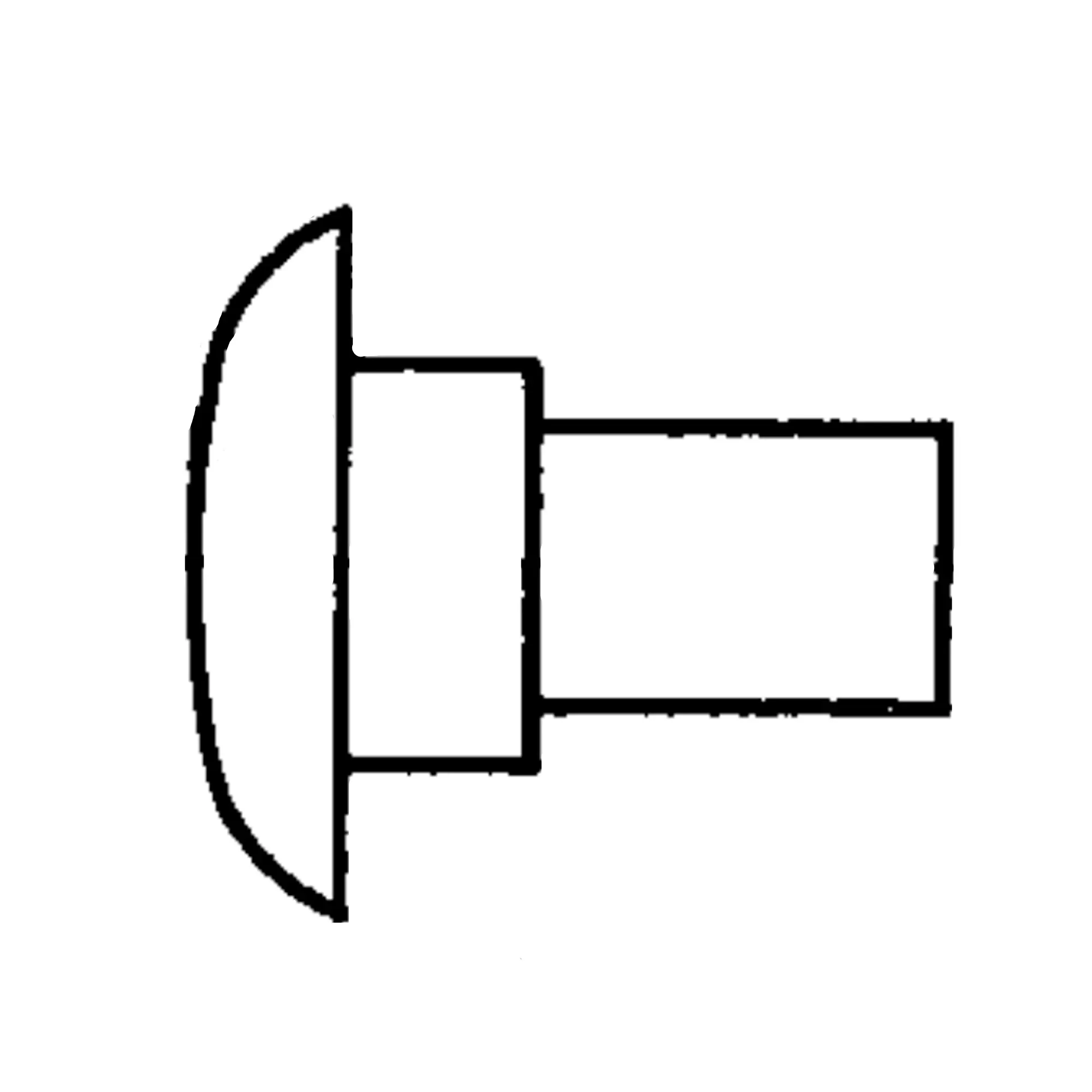 John Deere Steel Oval Head Shouldered Rivet - N218139