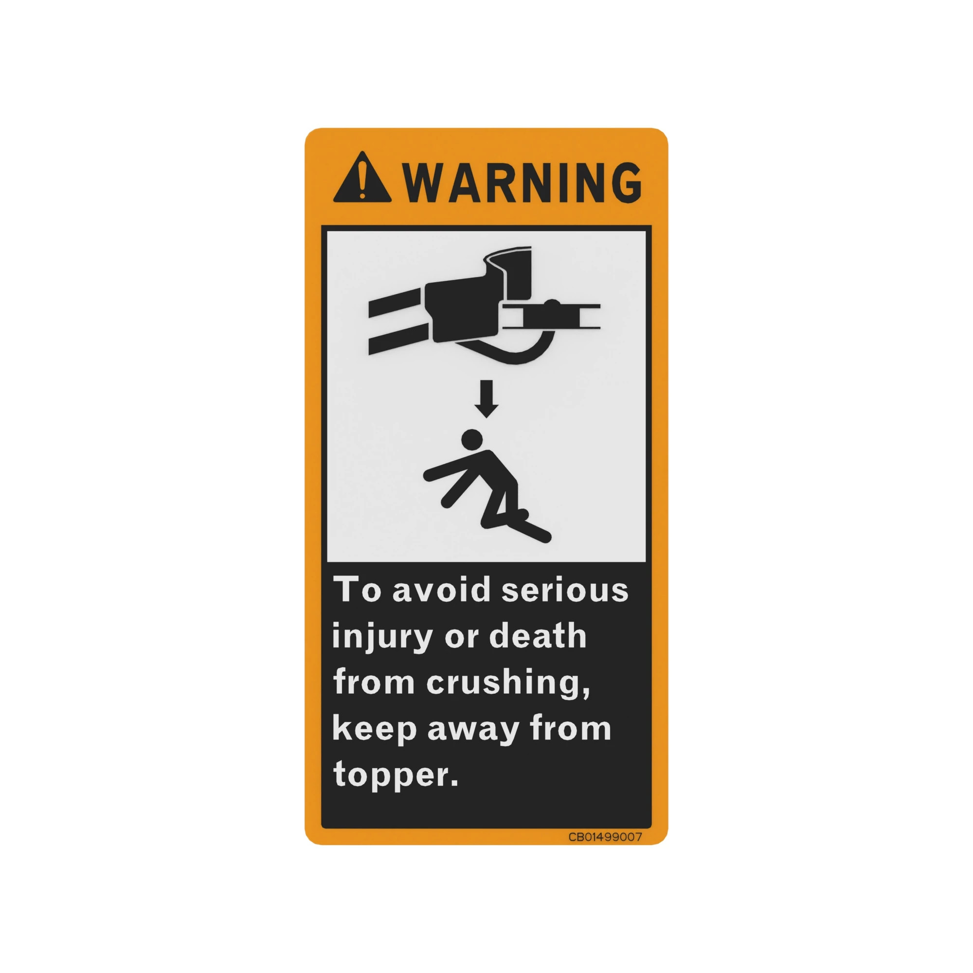 LABEL, DECAL-WARNING TOPPER TEXT