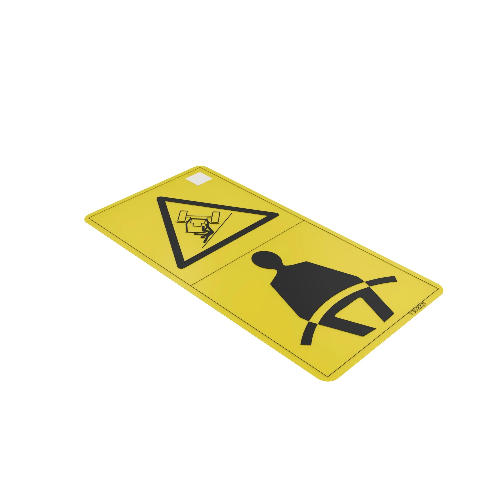 John Deere Warning Seat Belt Label - T302221