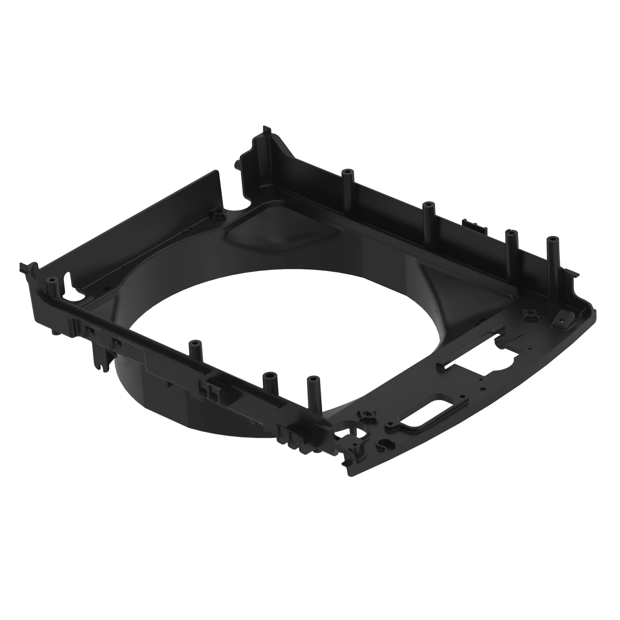 SHROUD, FAN, WITH INSERTS