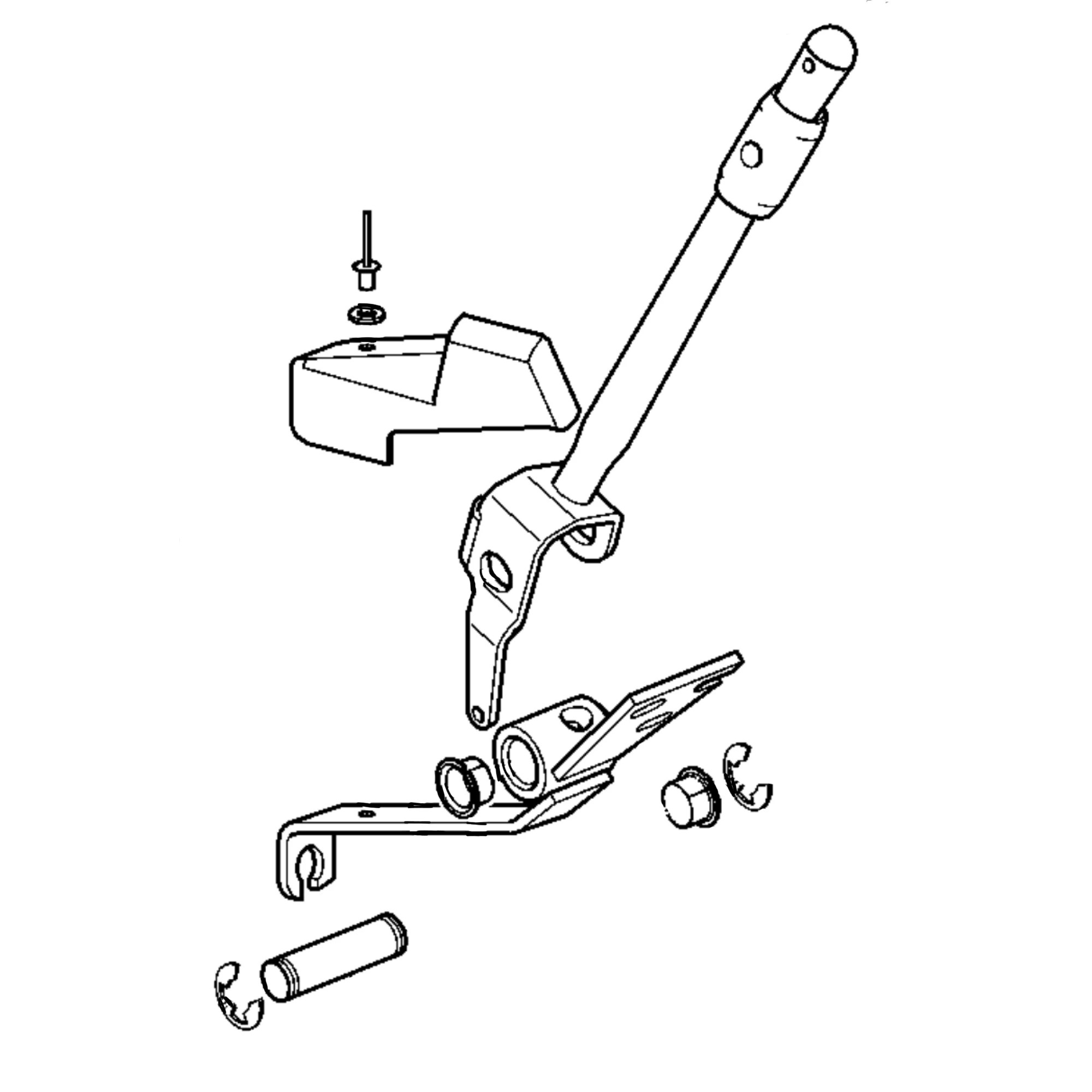John Deere Hitch Actuator with Guard - AL172081