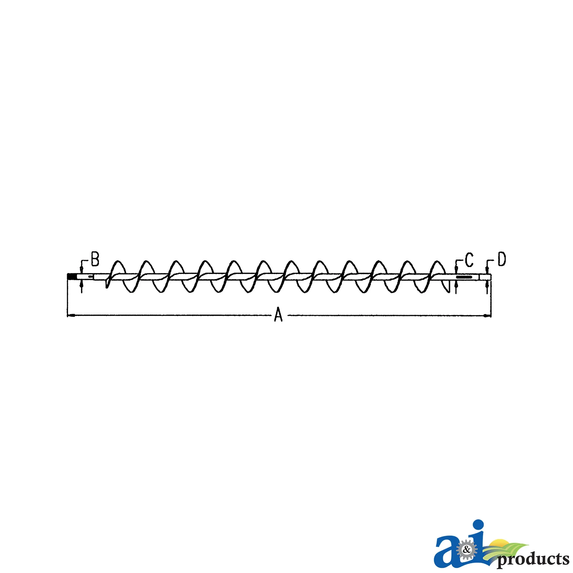 A&I Products Lower Tailing Auger - A-AH93662