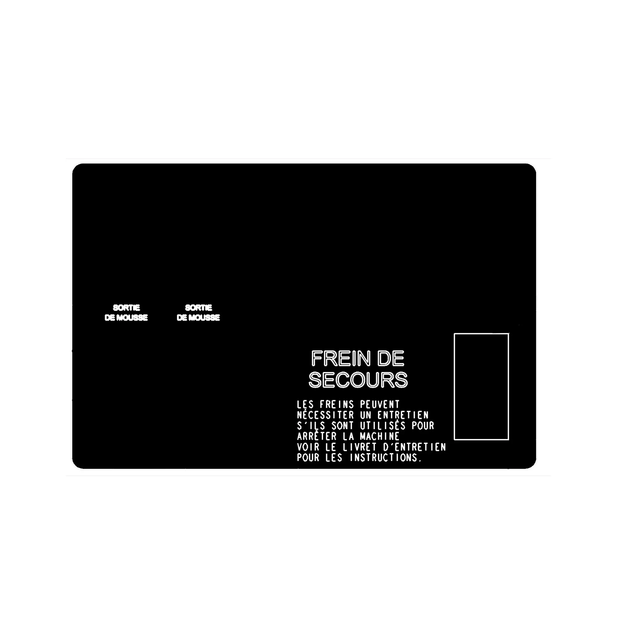 John Deere French Rear Panel Label - N306537