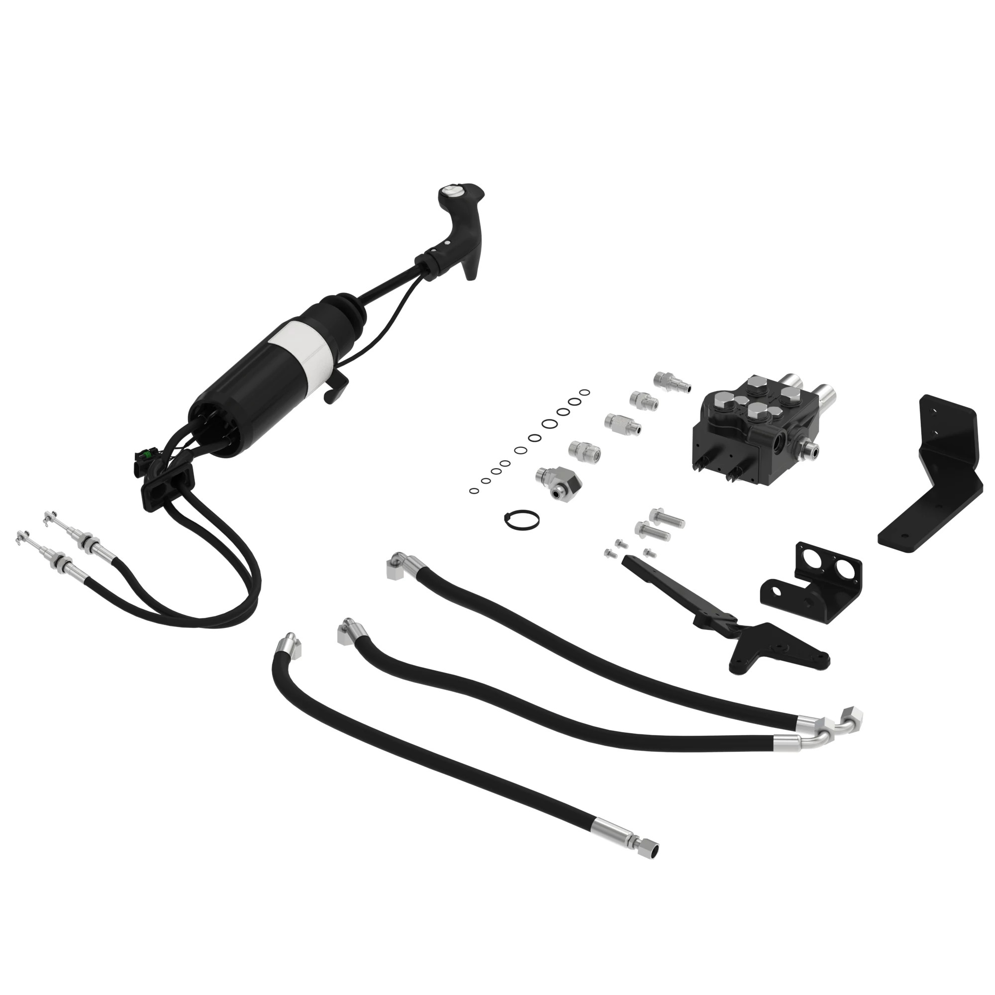 John Deere Mid-Mount Dual SCV Kit with 3rd Function Joystick Assembly - BSJ10346
