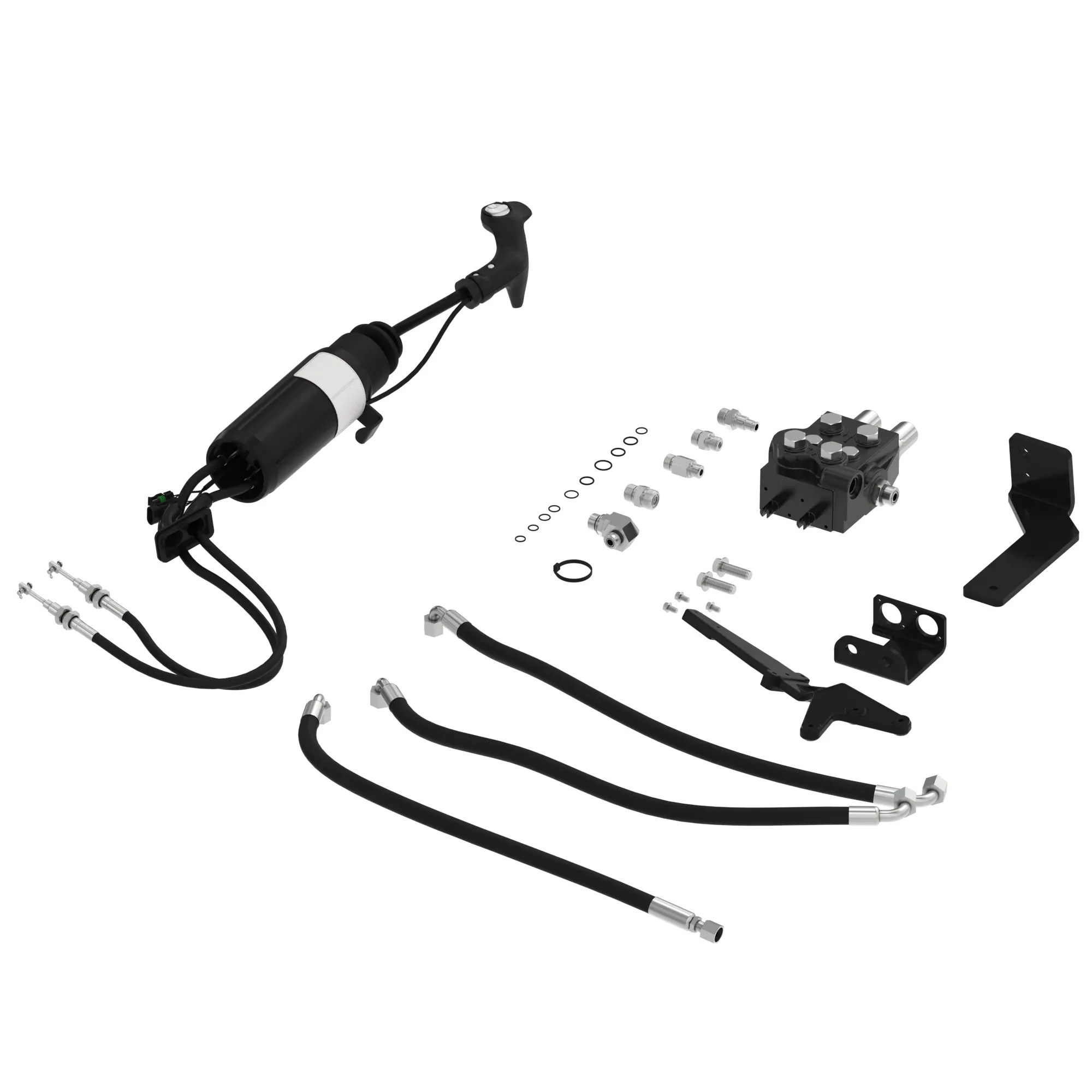 John Deere Mid-Mount Dual SCV Kit with 3rd Function Joystick Assembly - BSJ10346
