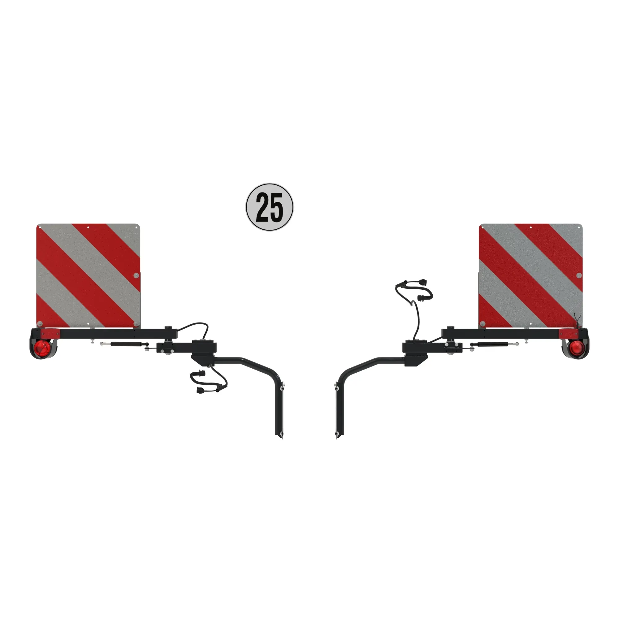 EXTREMETY LIGHT AND WARNING SIGN  (MAX. OVERALL WIDTH=2750-3000)