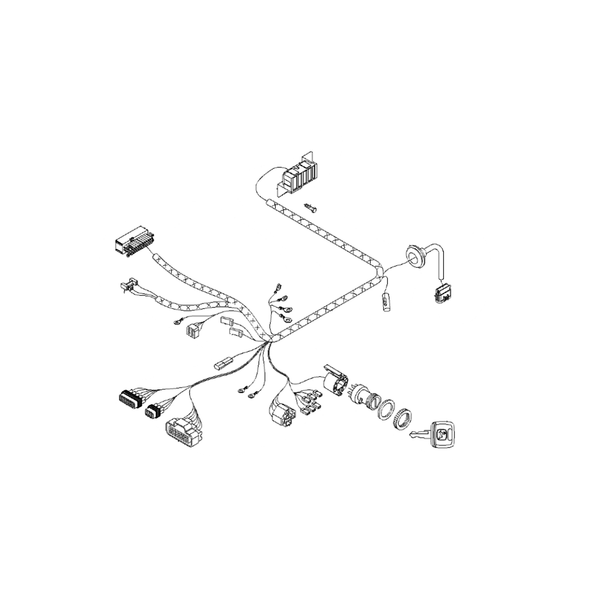 John Deere Cab Front Console Wiring Harness - RE228483