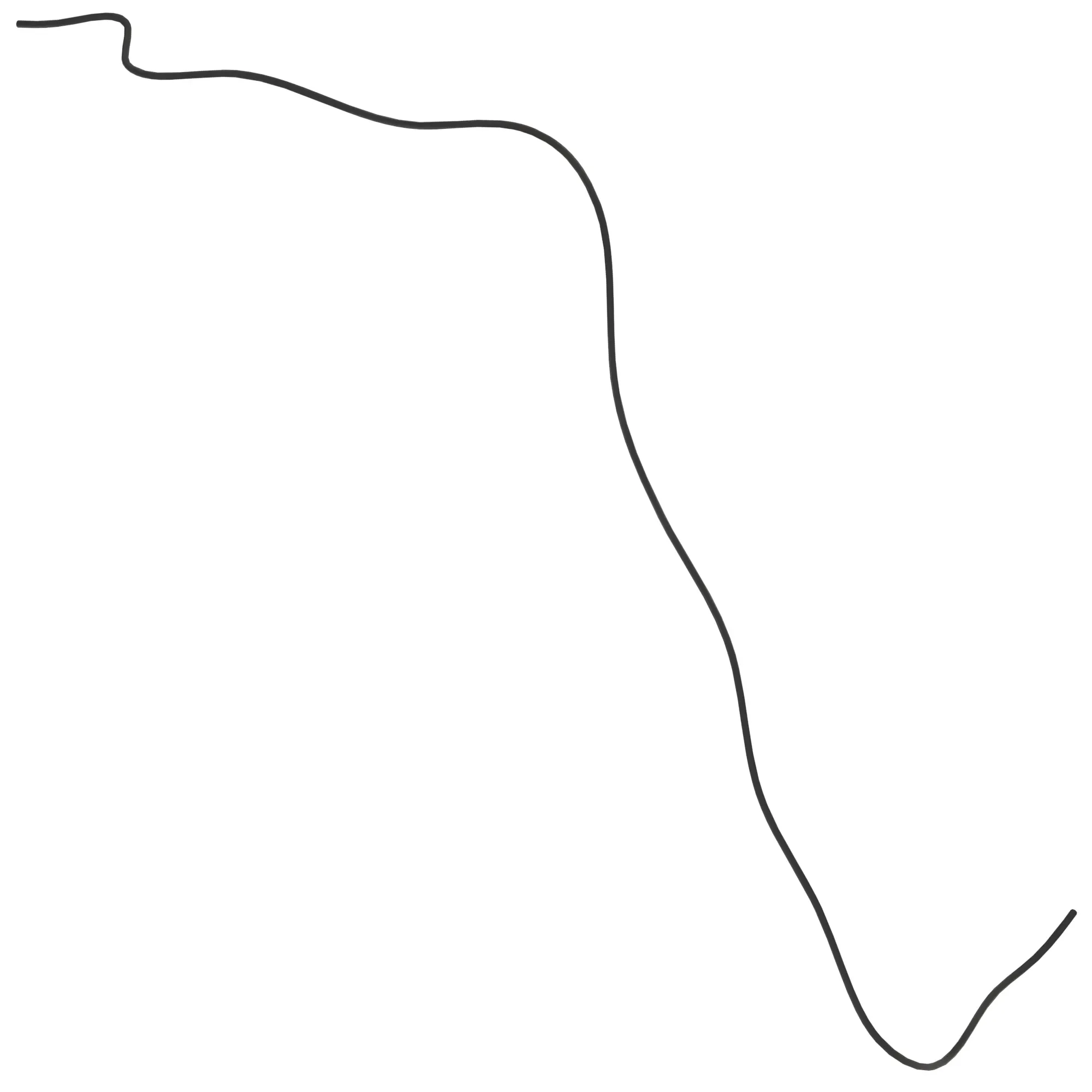 John Deere Fuel Tank Hose - CQ69839