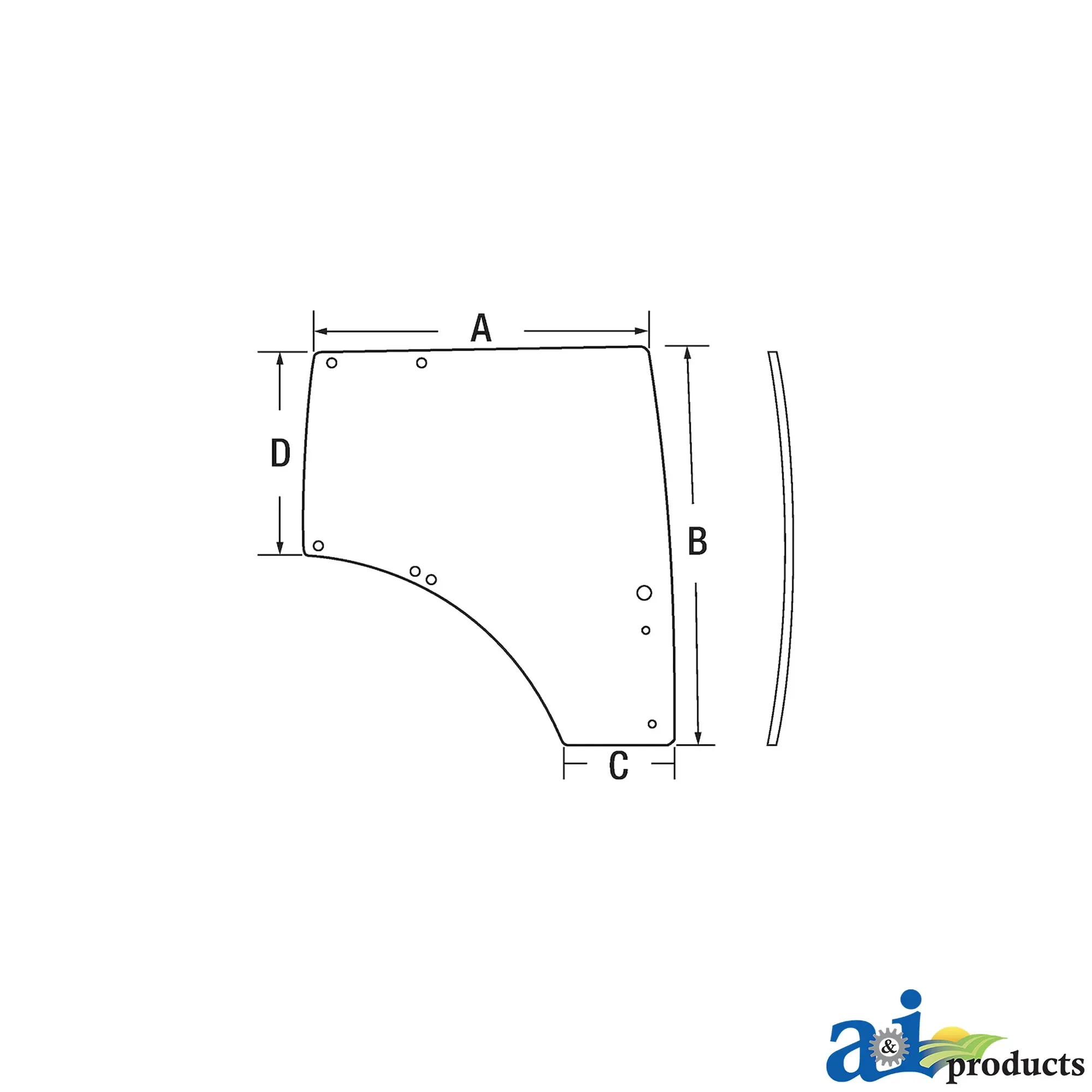 A&I Products Windshield - A-L212968