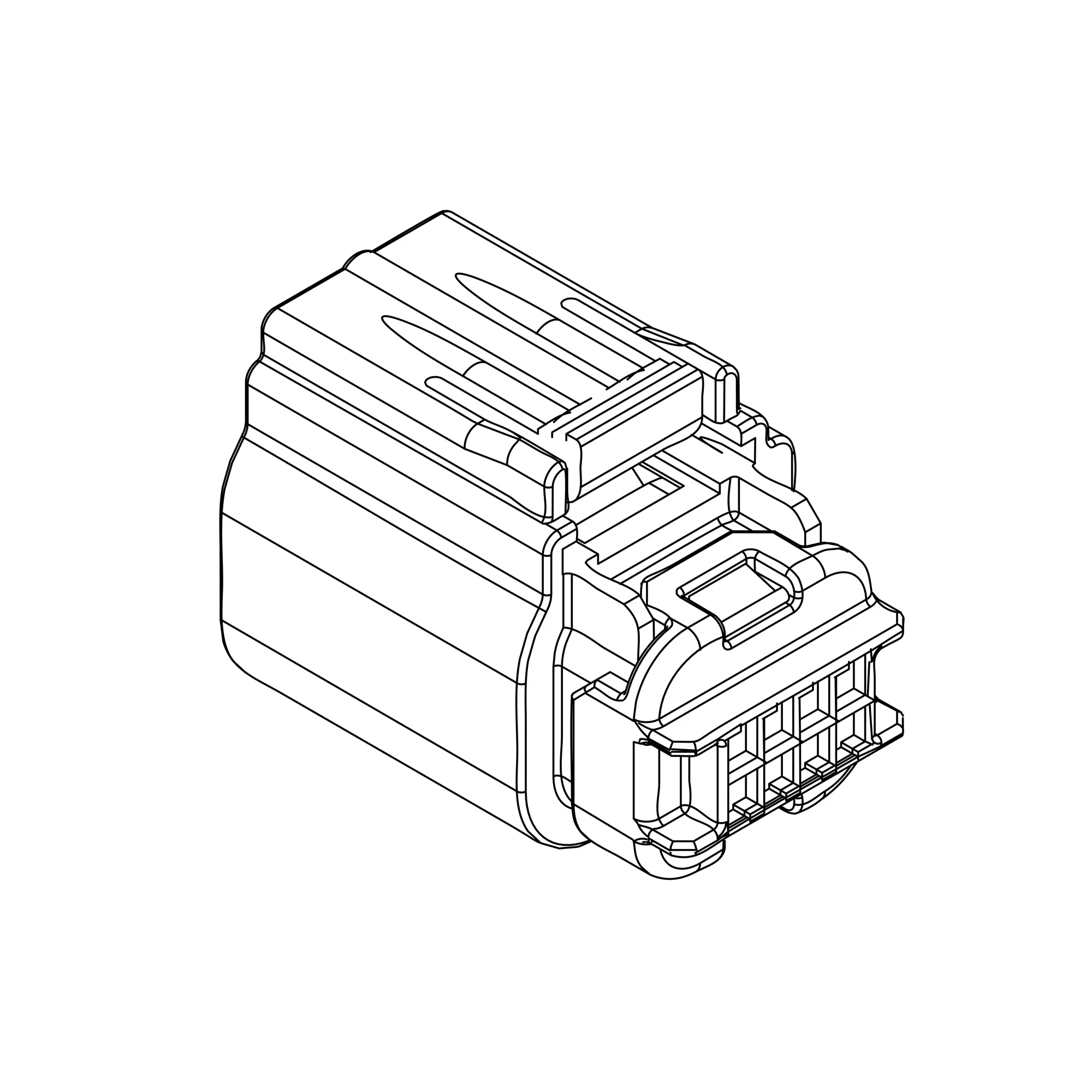 John Deere Electrical Connector Housing - 57M15746