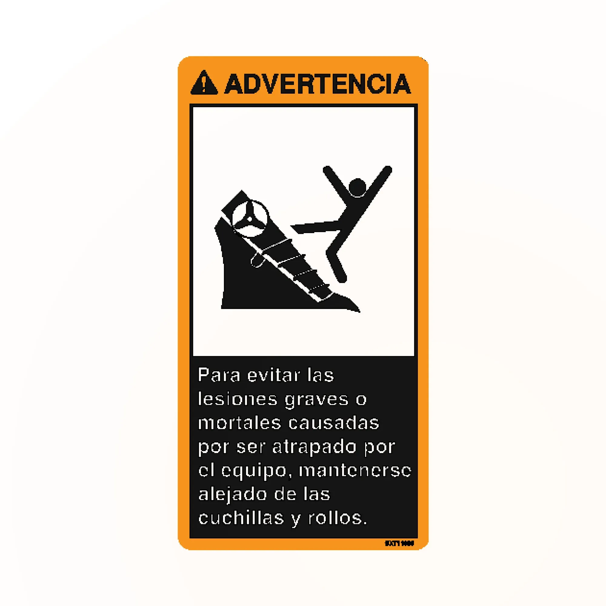 John Deere Warning Scrolls Decal, Spanish - CXT11909