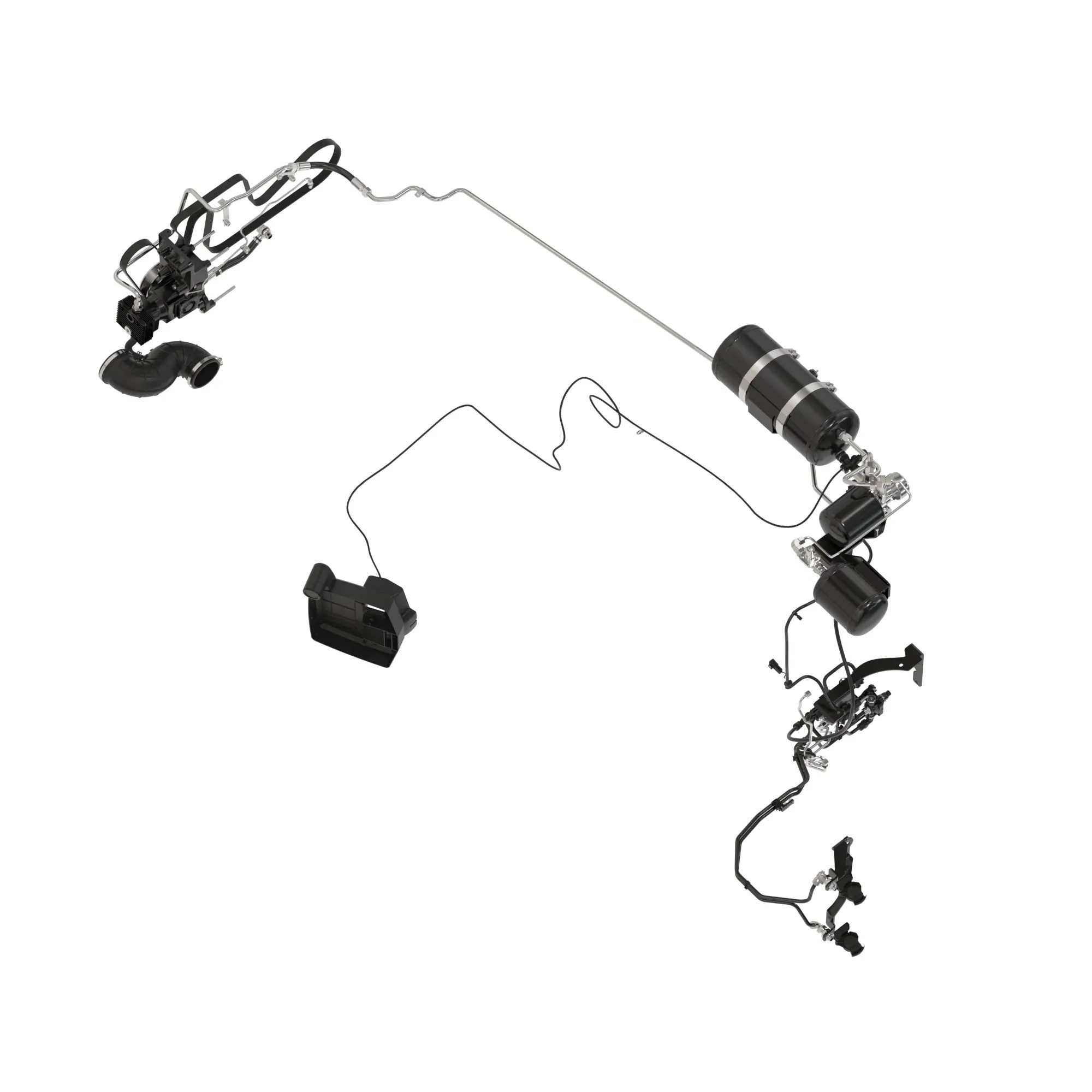 John Deere Air Trailer Brake 2L Valves and Couplers Attachment without Front Axle Brake - BL16044