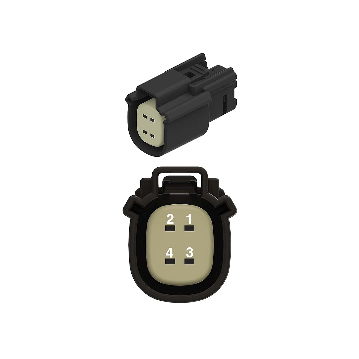 Conn Molex MX150 4W Fs Blk Plstc