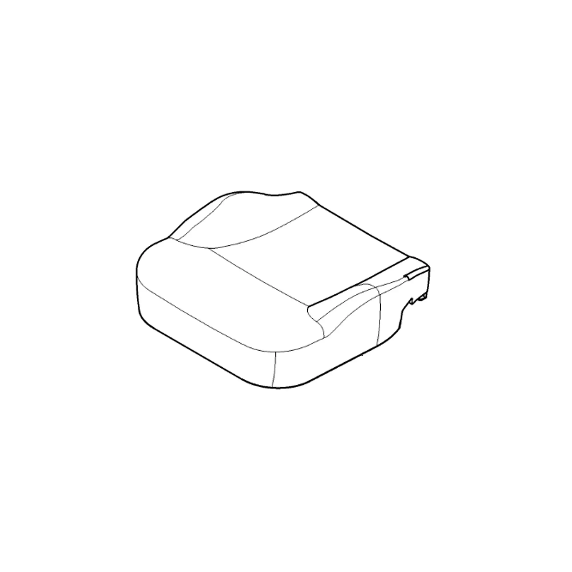 John Deere Lower Seat Cushion without Cover - TCU39157