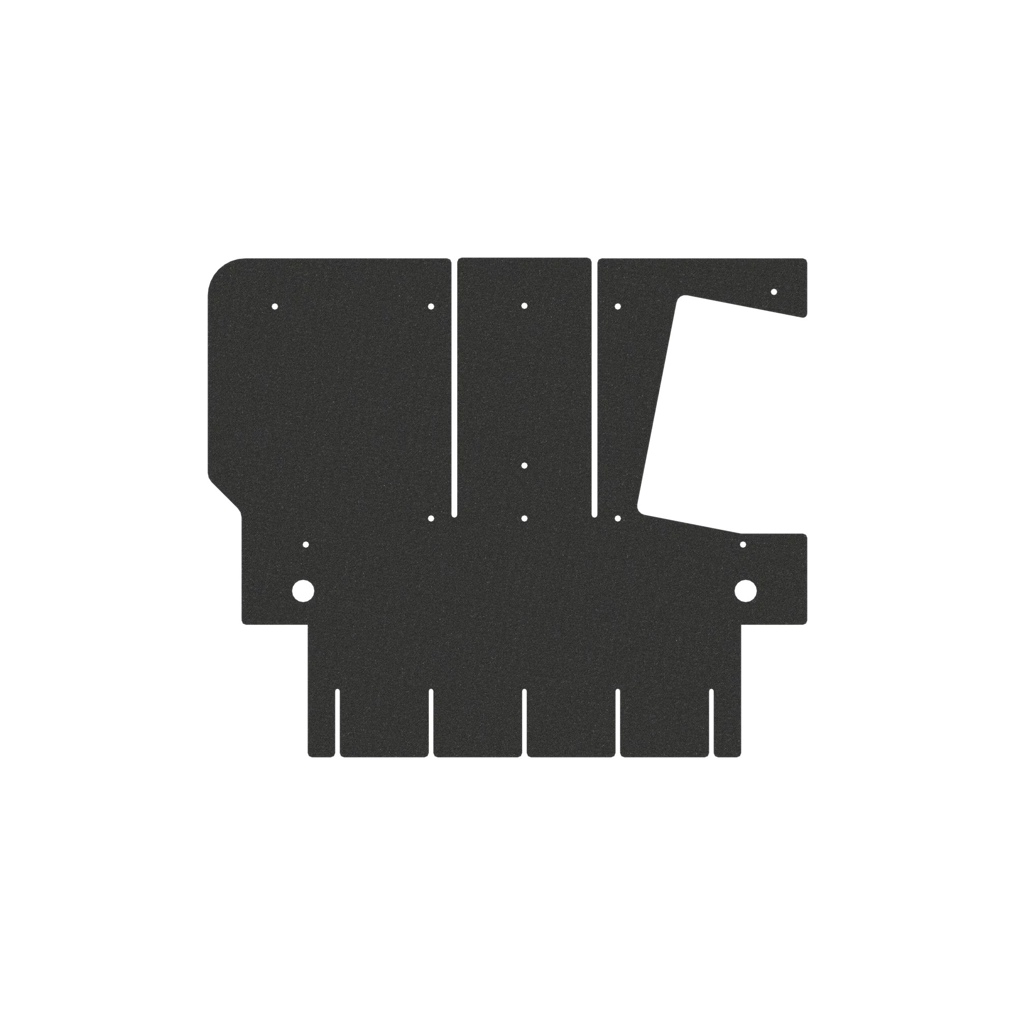 BOTTOM-FRONT PANEL FOOTWELL SOUND TREATMENT