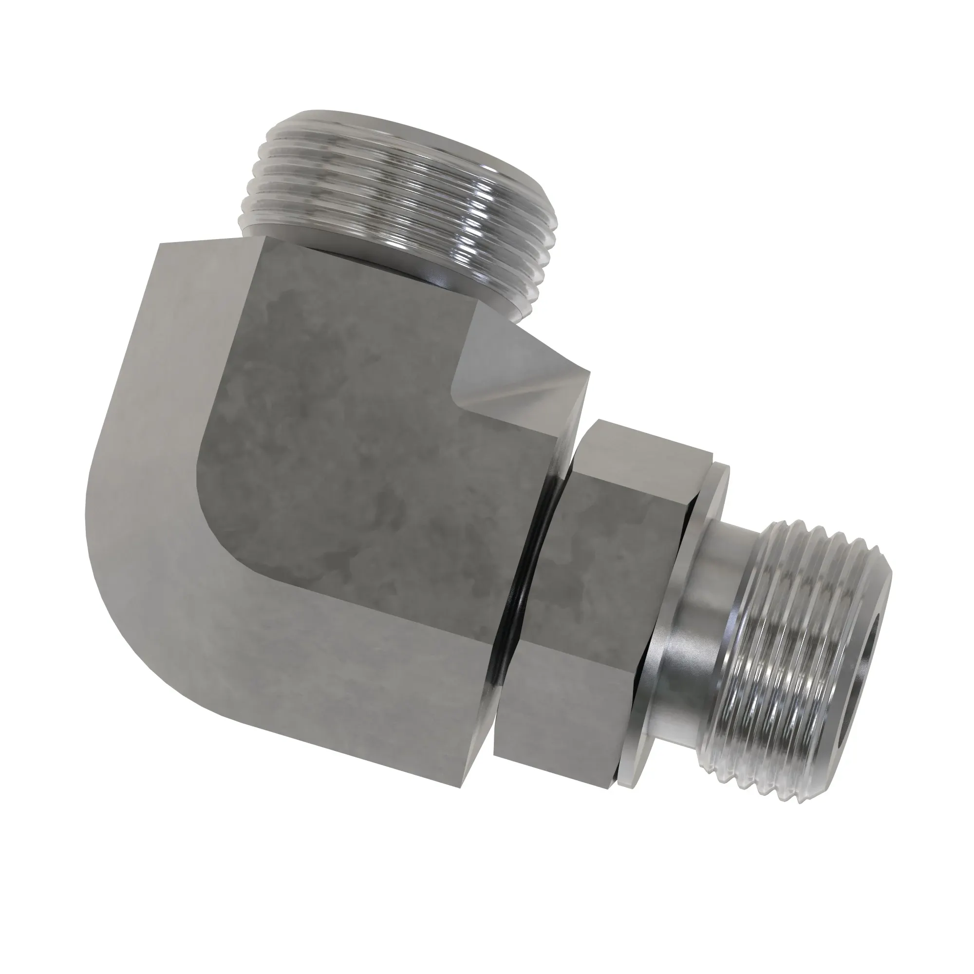 90 DEG ELBOW,O-RING FSF W/MET HEX