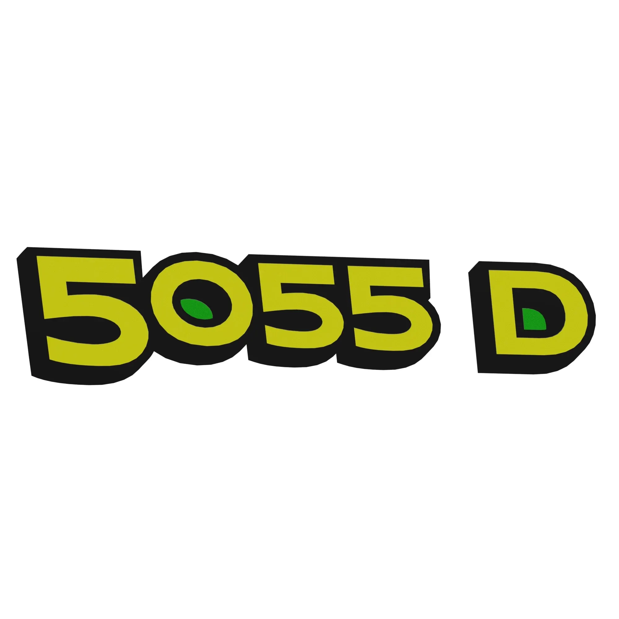 John Deere 5058D Model Designation Label, Right Side - R285871