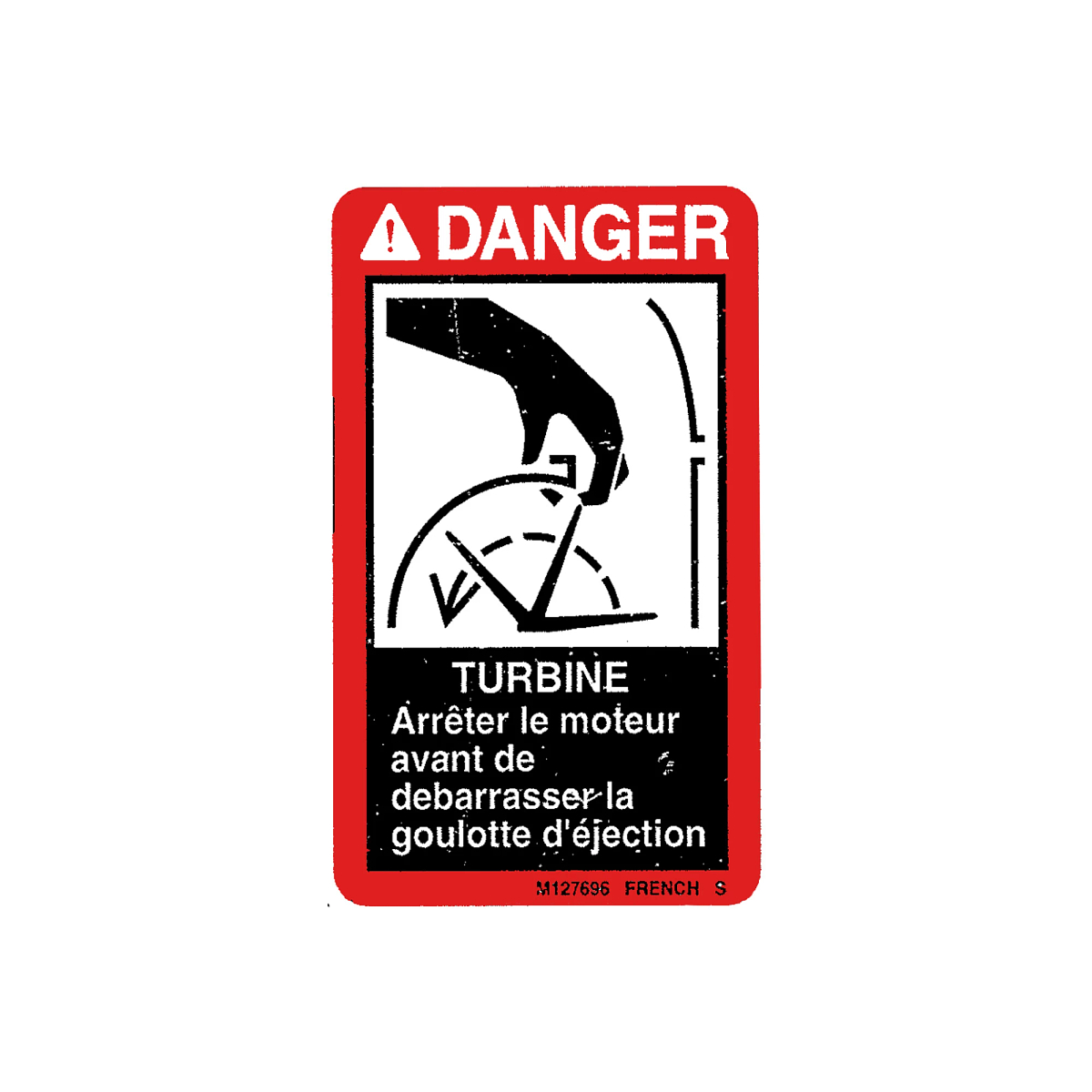 LABEL, DANGER (FR. OF M118232)