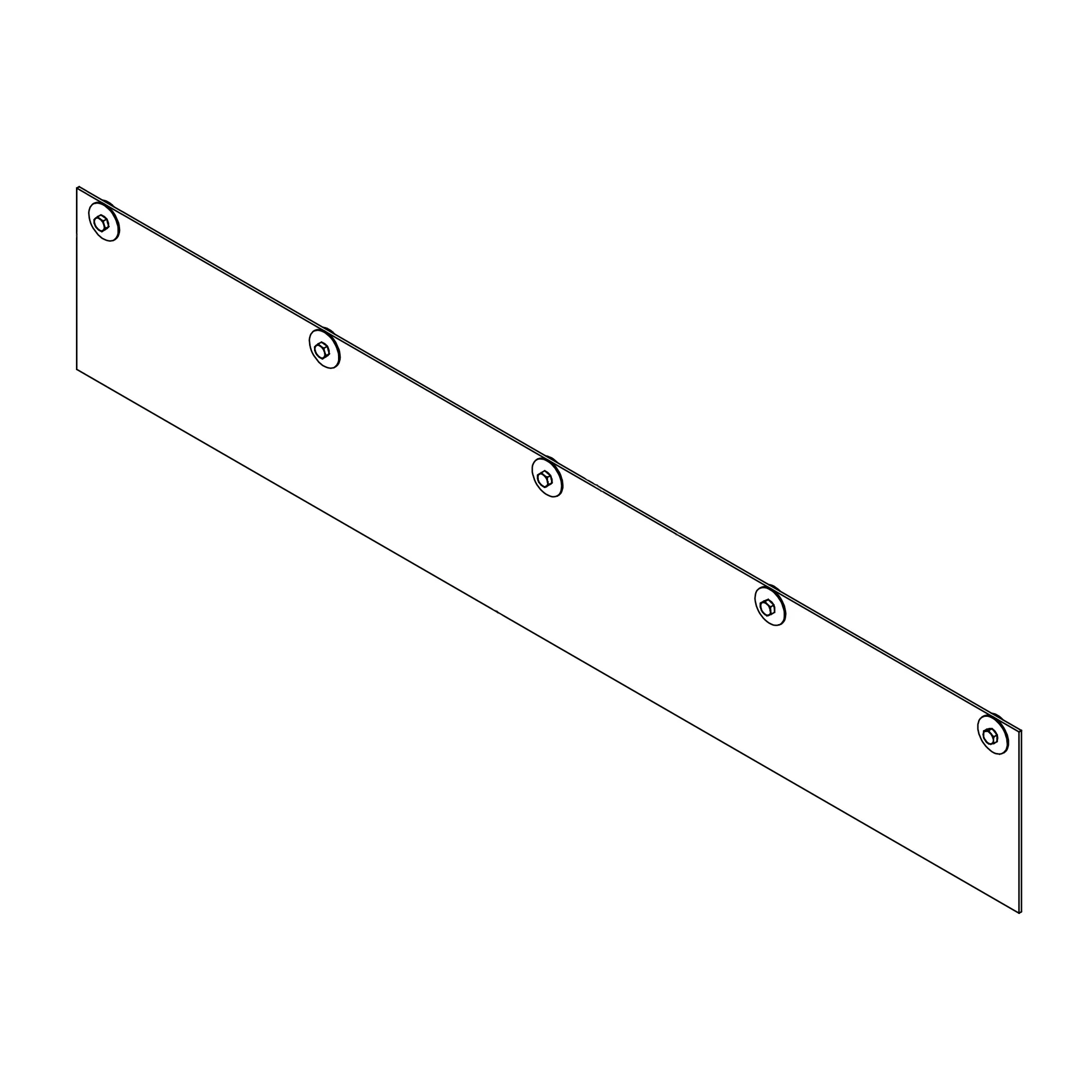 John Deere Broom Hood Deflector Kit - BUC11751