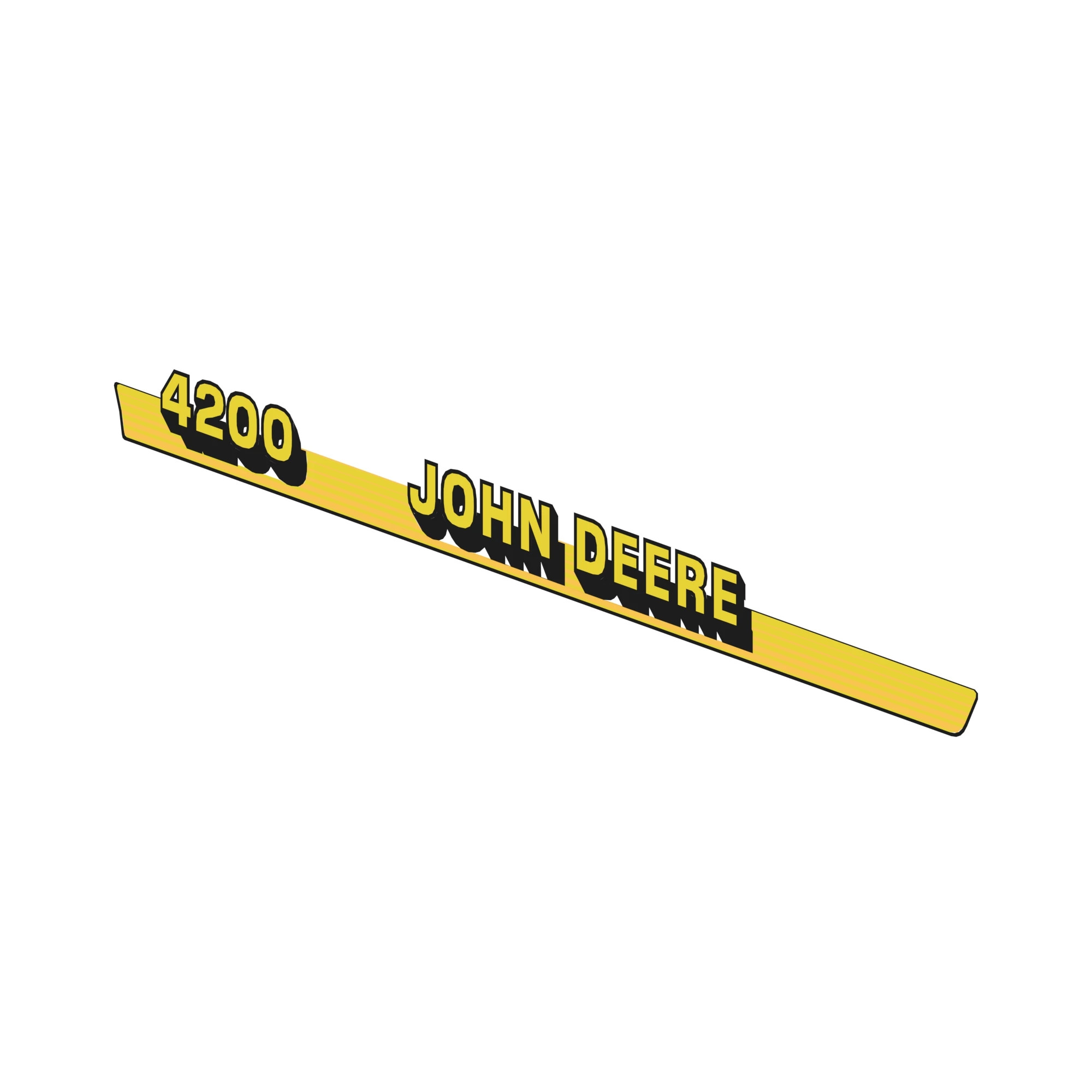 John Deere 4200 Model Label, Left Side - M116987