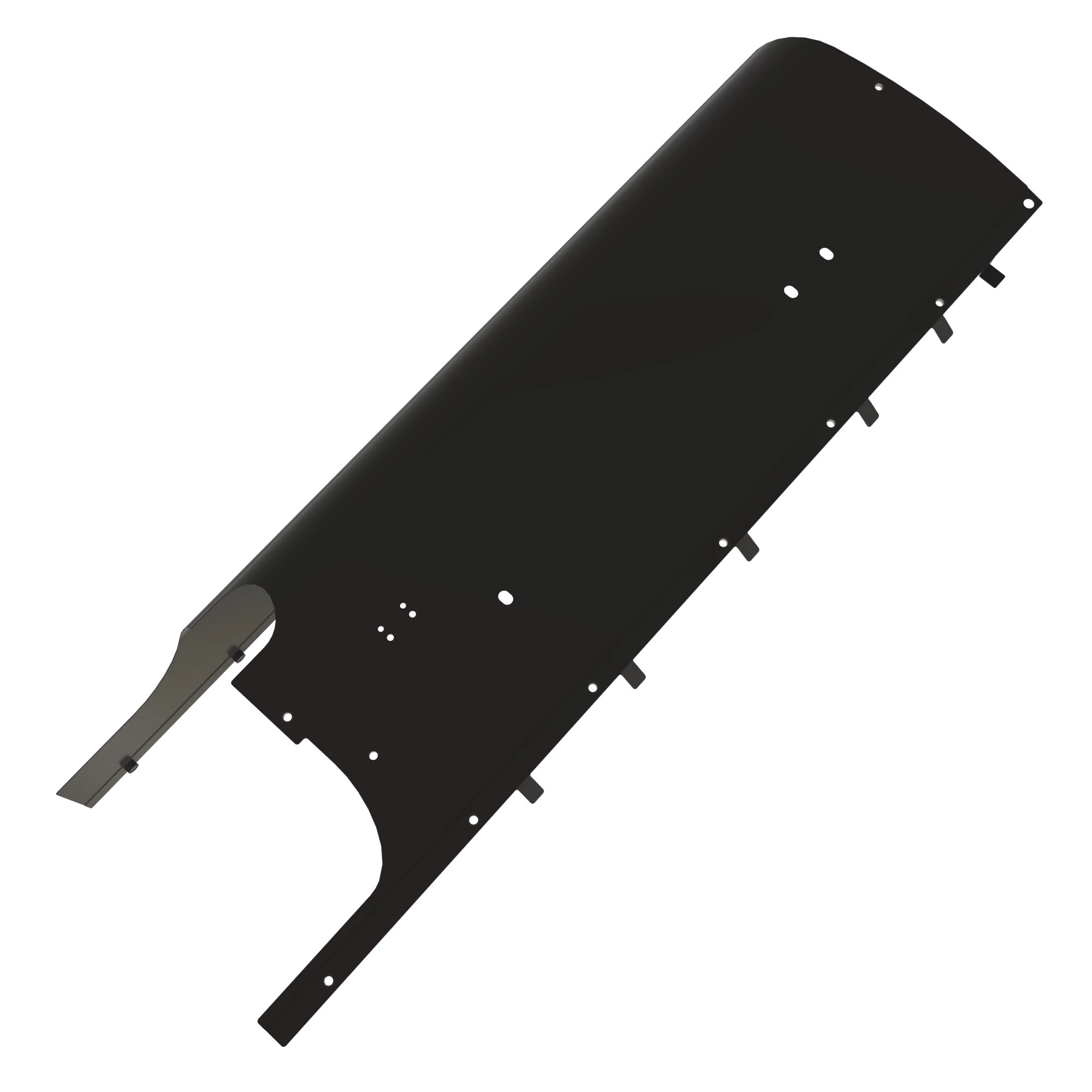 Size 4, aspirator and atd side cover for exhaust shielding