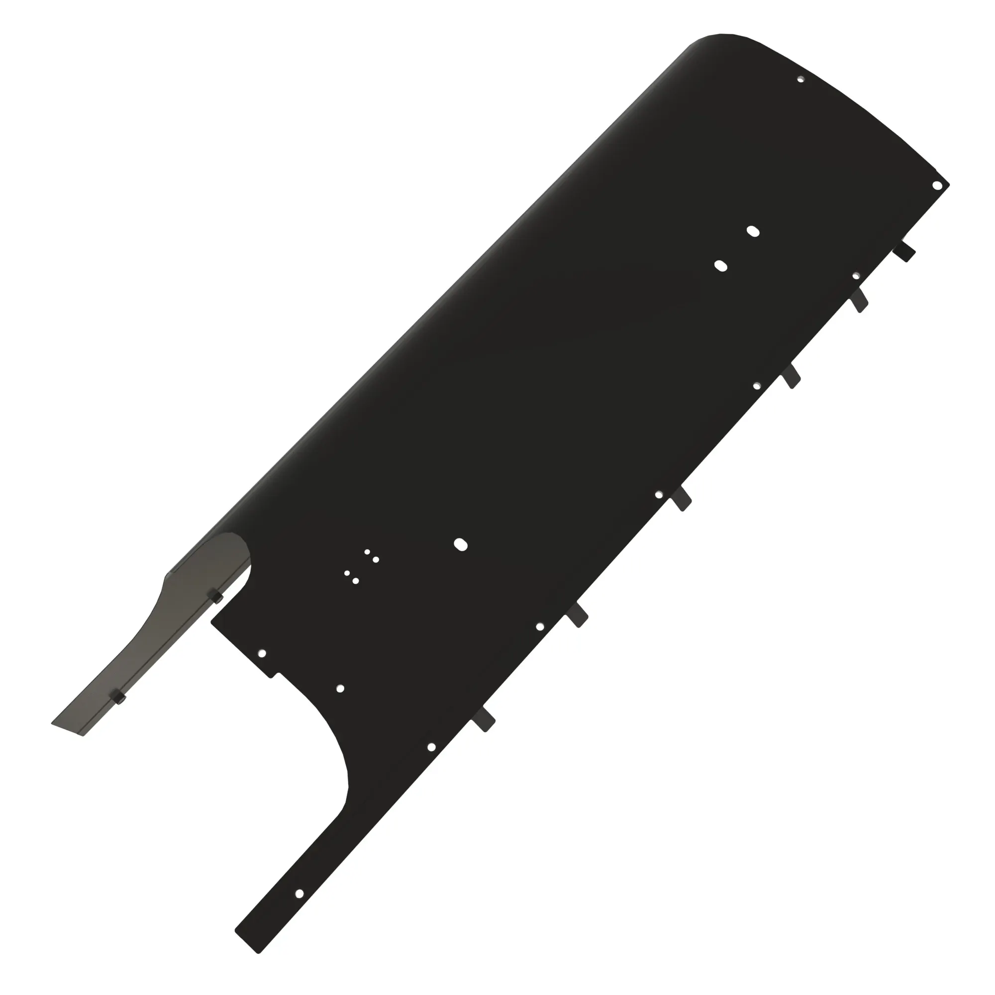 Size 4, aspirator and atd side cover for exhaust shielding