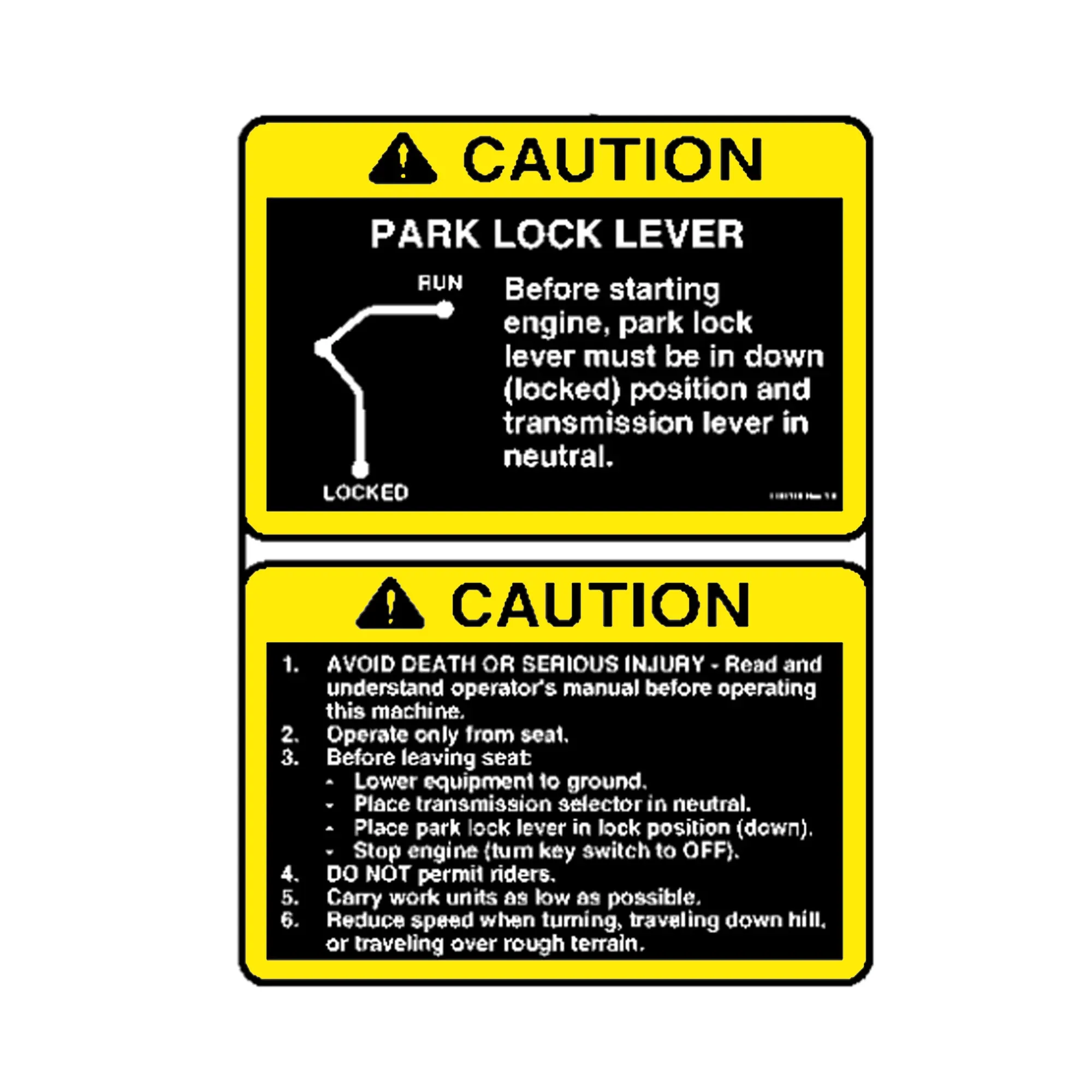 Caution, Operating, Park L