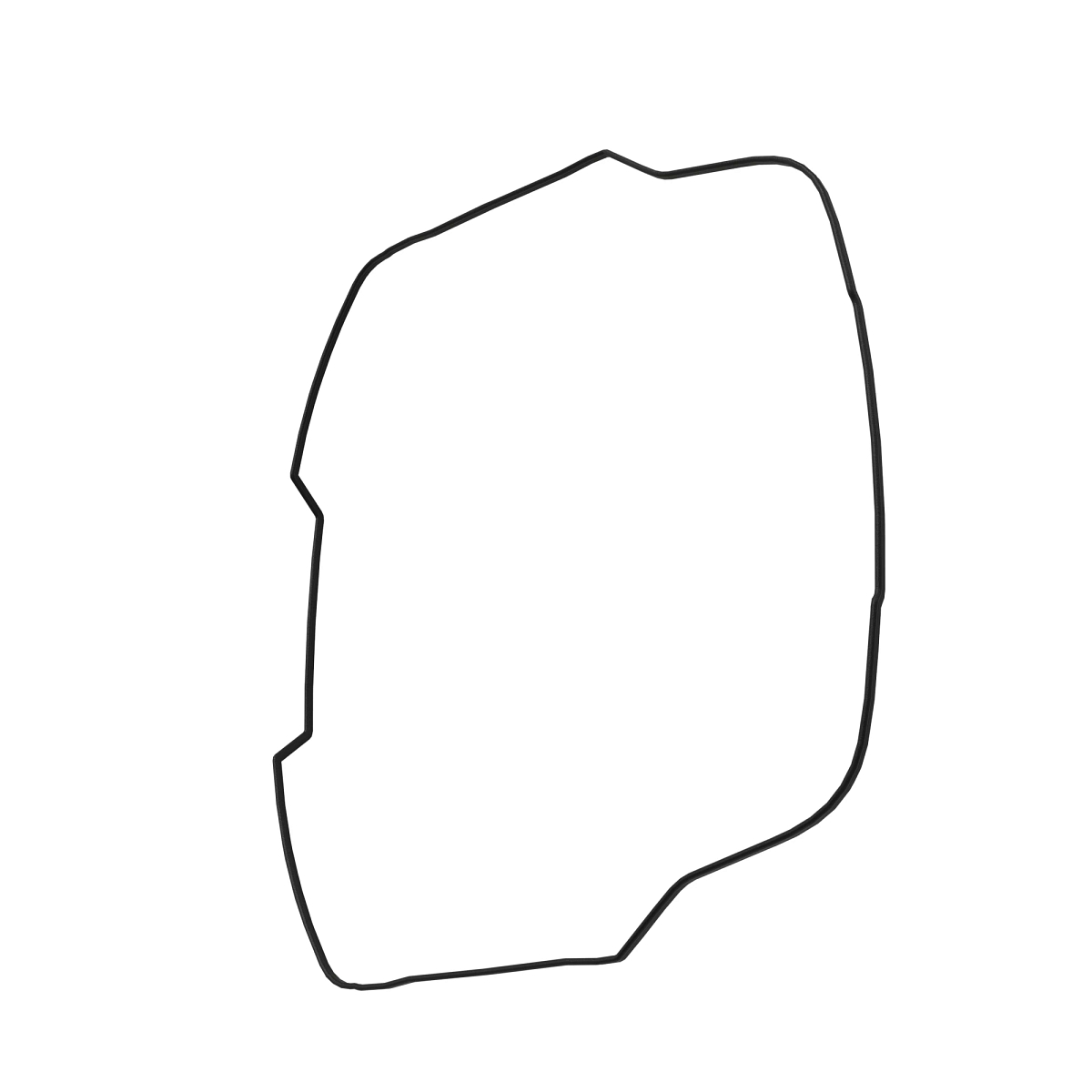 John Deere Roof Bulb Seal - HXE172838