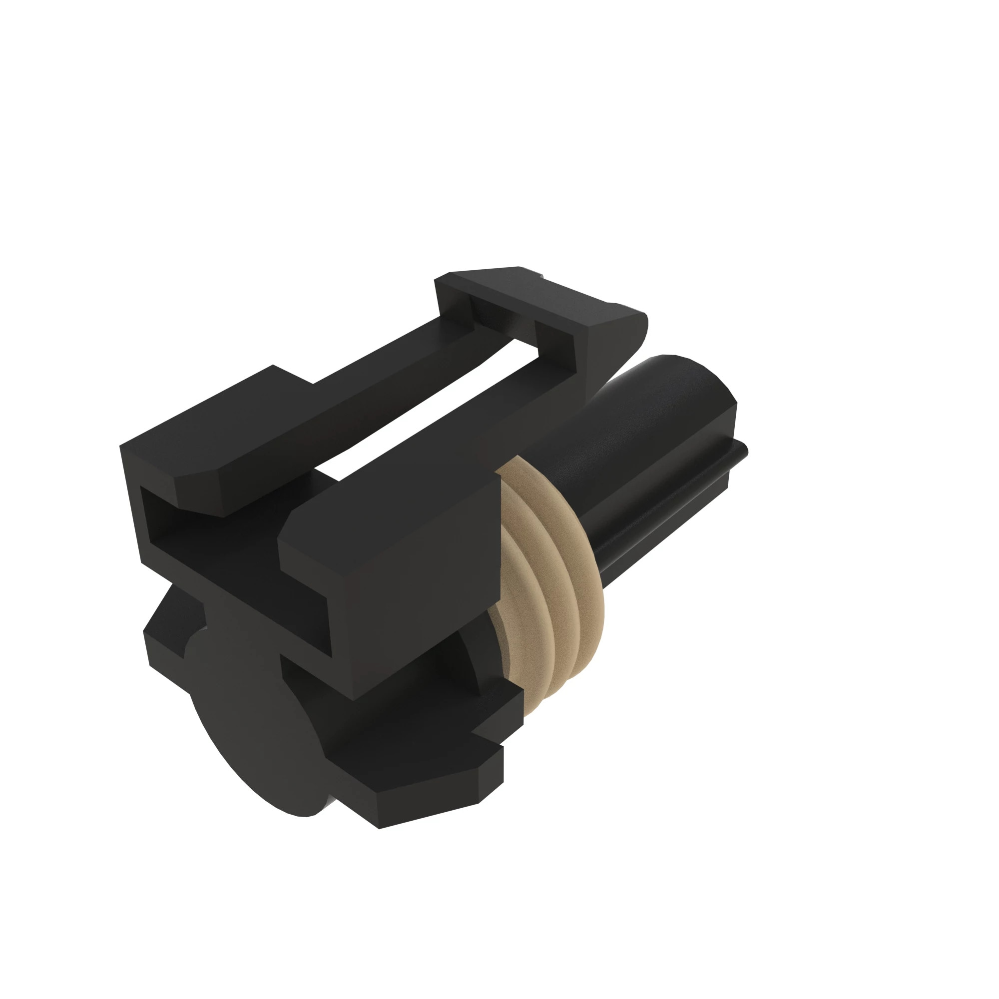 CONN DELPHI MP280 1W FS BLK NYLON